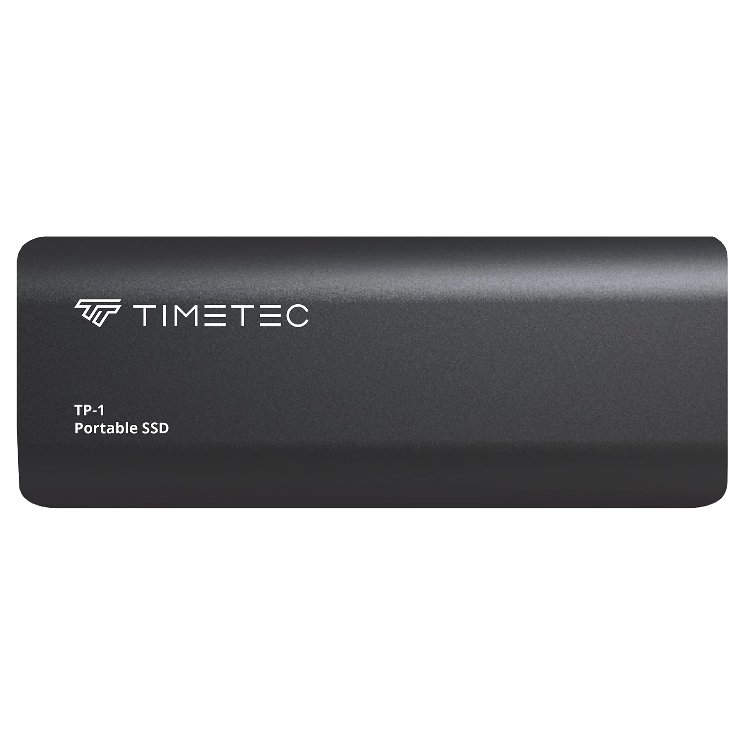 Timetec 512GB Portable External SSD USB3.2 Gen2 Type C Up to 530MB/s Ultra-Light Aluminum Mini External Solid State Drive with USB C to A Cable/USB A to C adapter for Desktops/Laptop/Mac/Mobile- Black