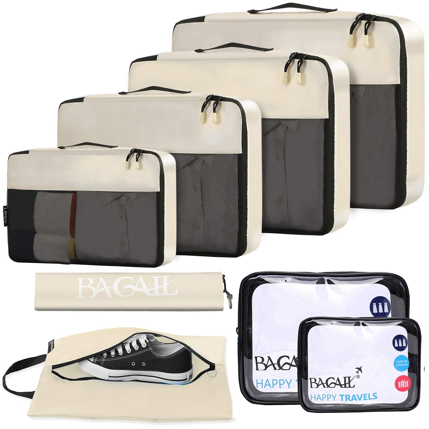 8 Set/9 Set Packing Cubes Luggage Packing Organizer for Travel, Suitcase Packing Bags for Travel Accessories
