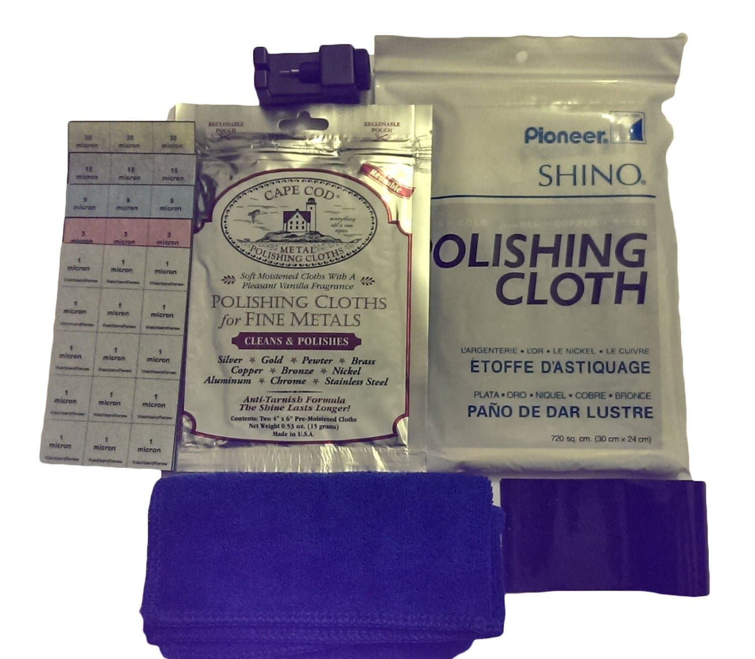 Scratches Remover Removal Scuffes Repair and Polish Polishing Buff Buffing Kit for Gold, White Gold, Platinum Ring and Metal Watch Band Straps