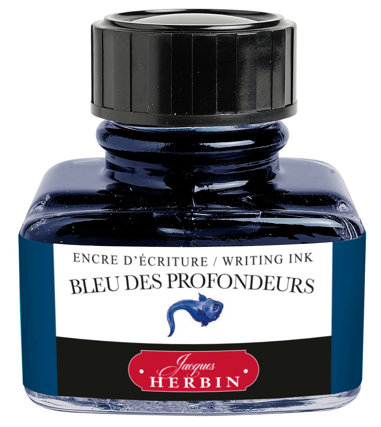 13018T - 30ml Bottle of Ink for Fountain Pens and Rollerball Pens - Bleu des Profondeurs