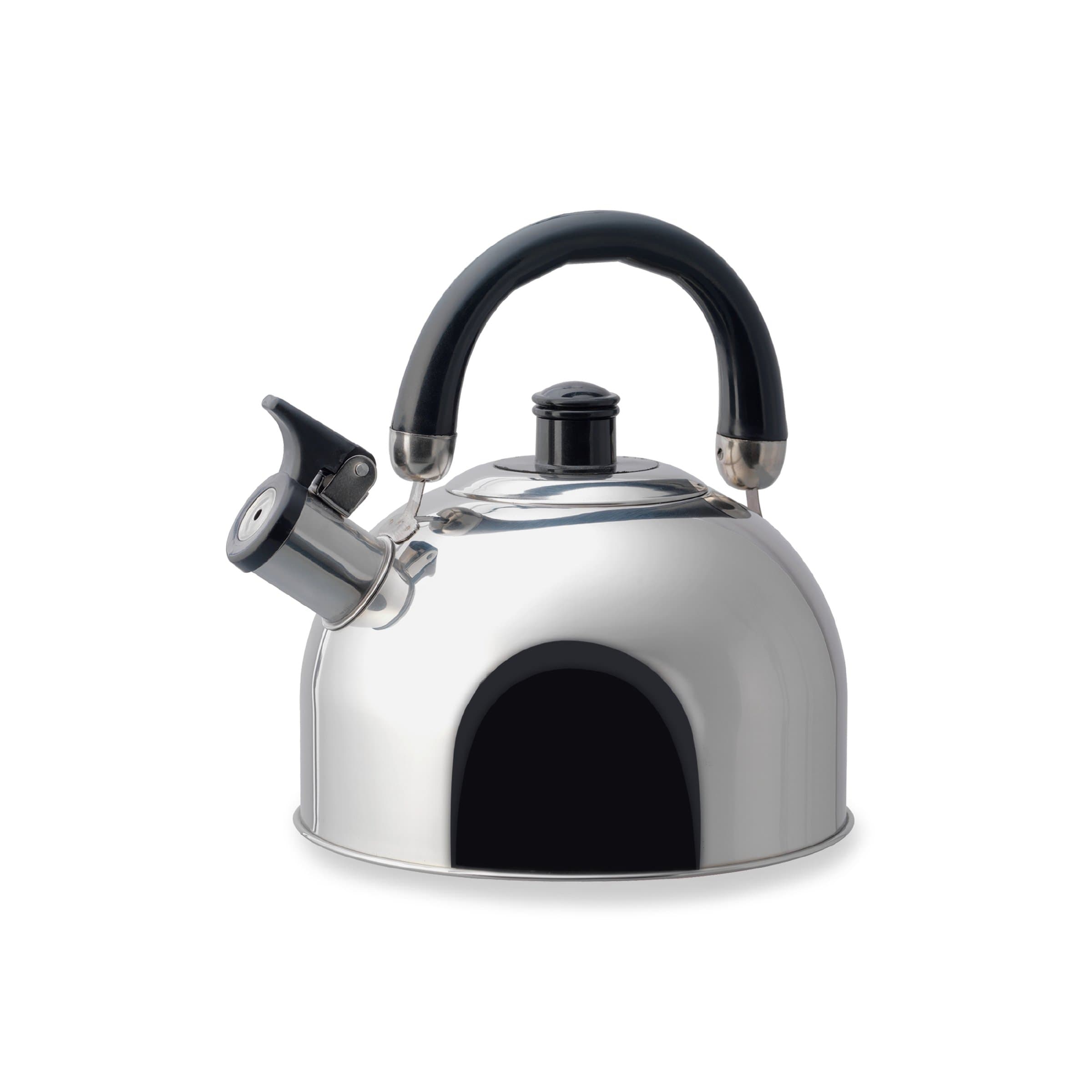 Kamenstein Whistle Tea Kettle (Stainless Steel, 2-1/2 Quart, Mirror Polish)