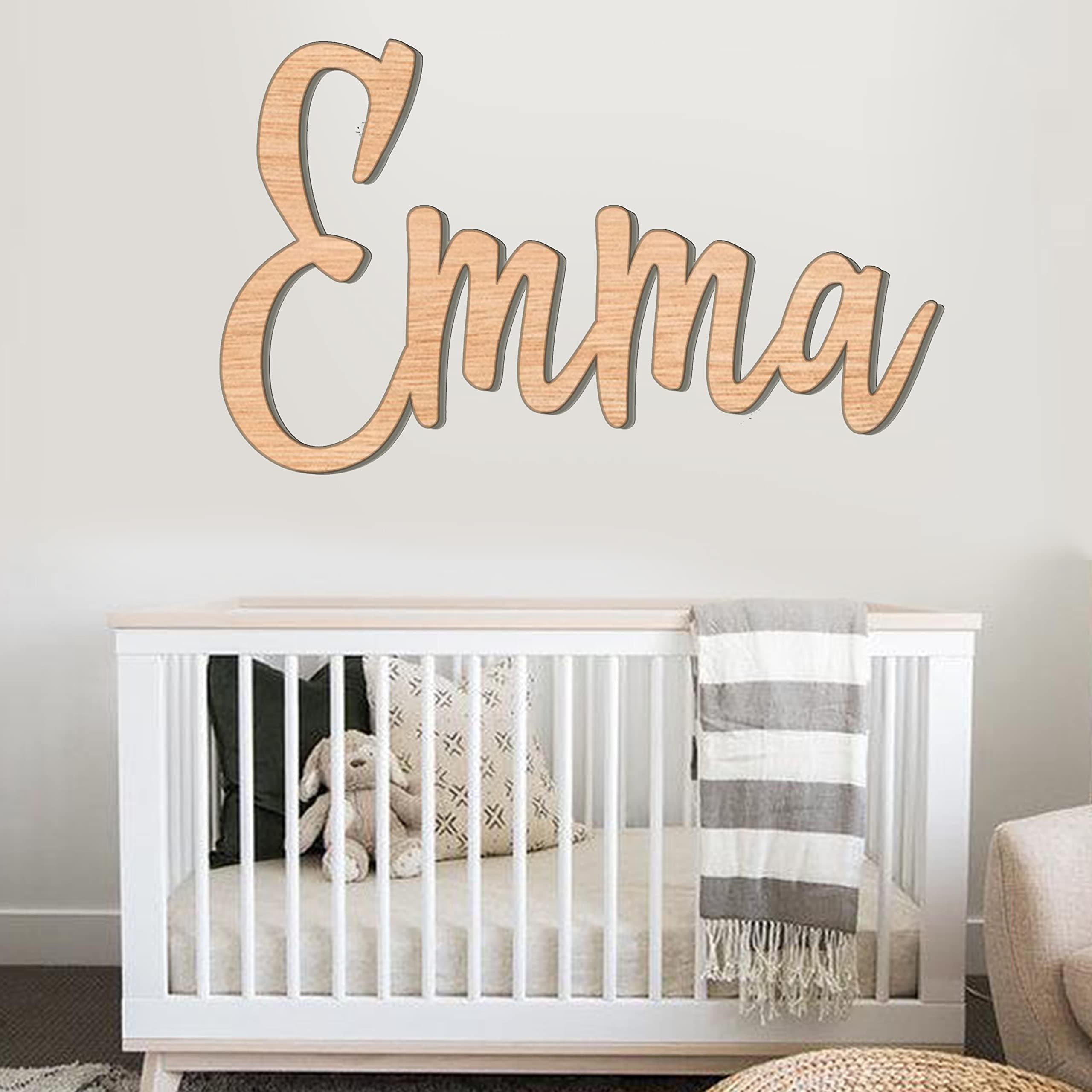 Wood Name Sign 8-60 inch, Custom Name Wooden Sign, Wedding Sign, Custom Last Name Sign, Baby Name Sign, Name Sign for Boy or Girl, Photo Zone Sign (Sign-1)