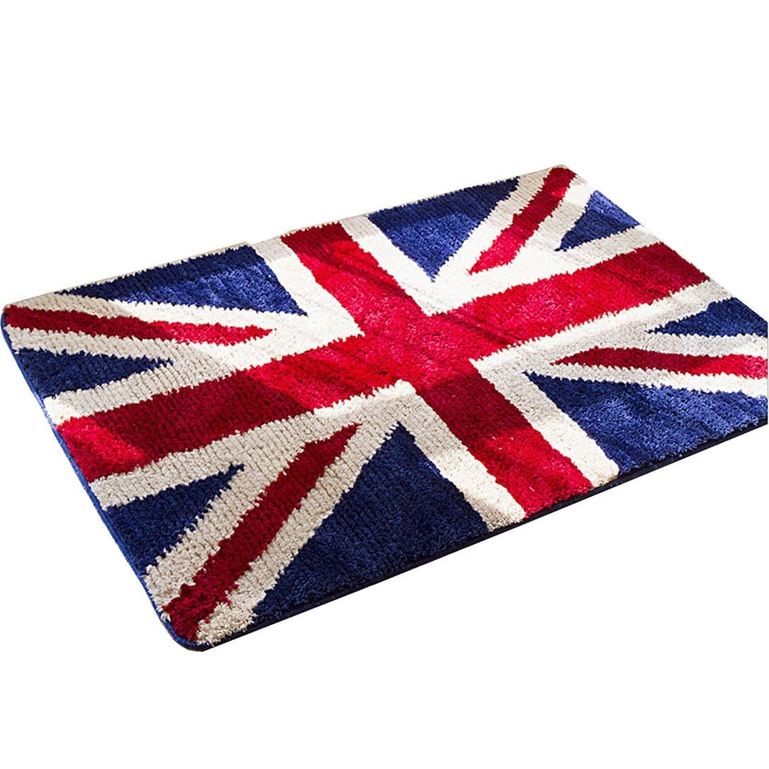 Tandi Assorted Size of Union Jack Great Britain English Flag Soft Floor Rug Mat Carpet (40x60 CM)