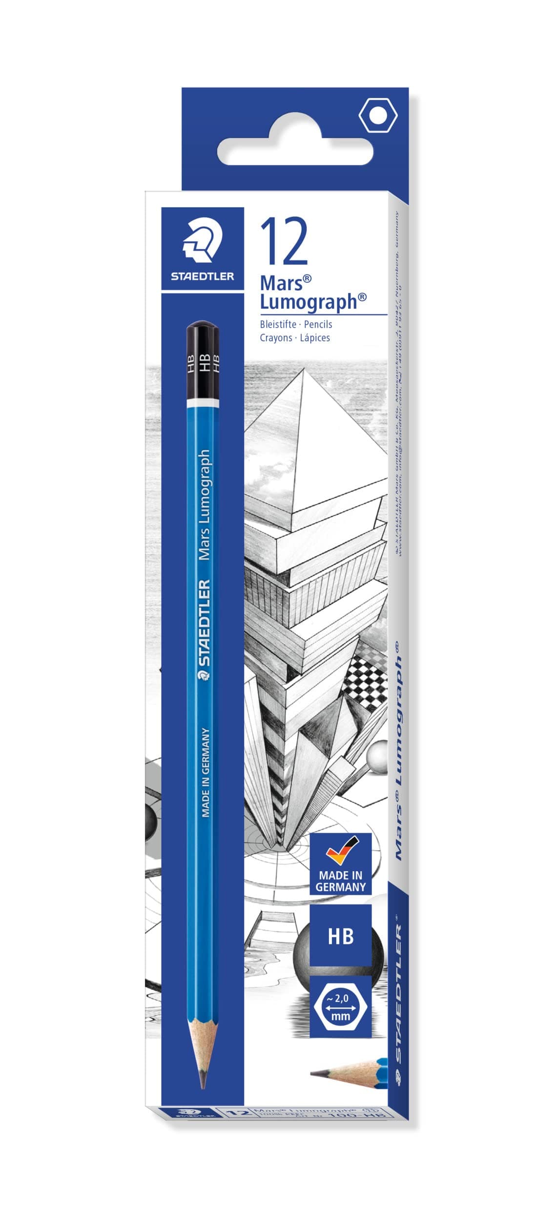 MARS 100-HB LUMOGRAPH PENCIL HB - Box of 12