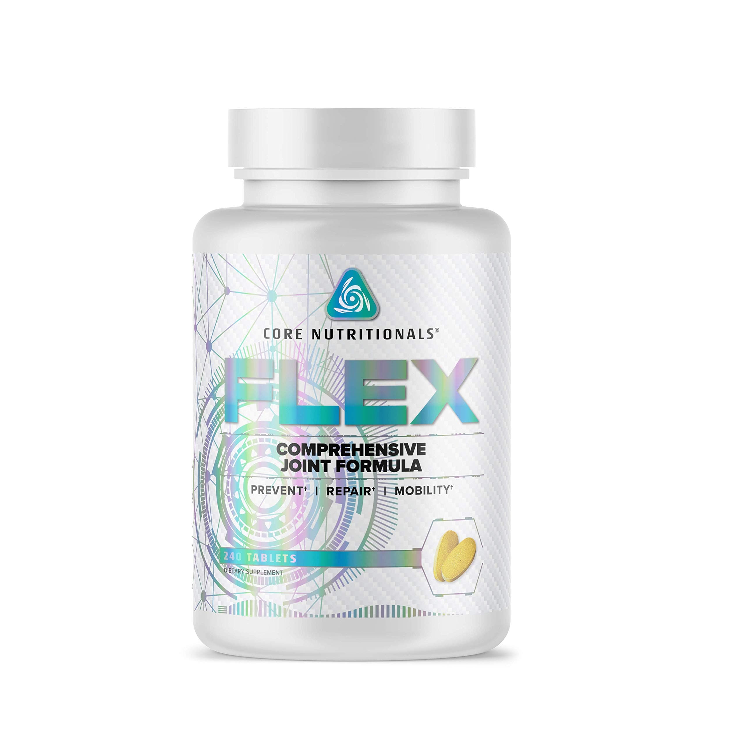 Core Nutritionals Flex Comprehensive Joint Formula | Promotes Healthy Tendons, Ligaments, & Cartilage | Improve Mobility | Antioxidants for Recovery | 240 Tablets