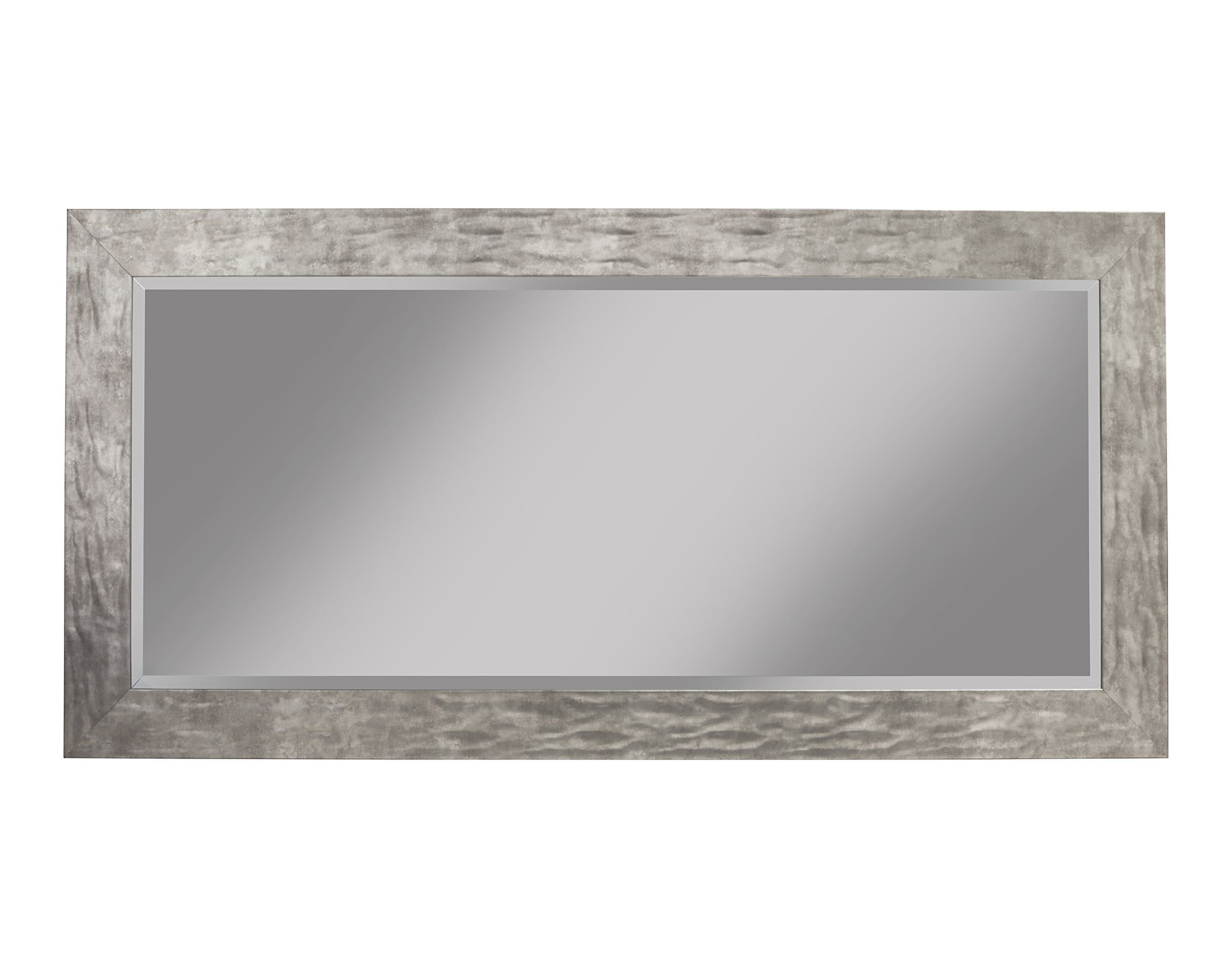 Martin Svensson Home, 65" x 31" Leaner Mirror, Hammered Metal