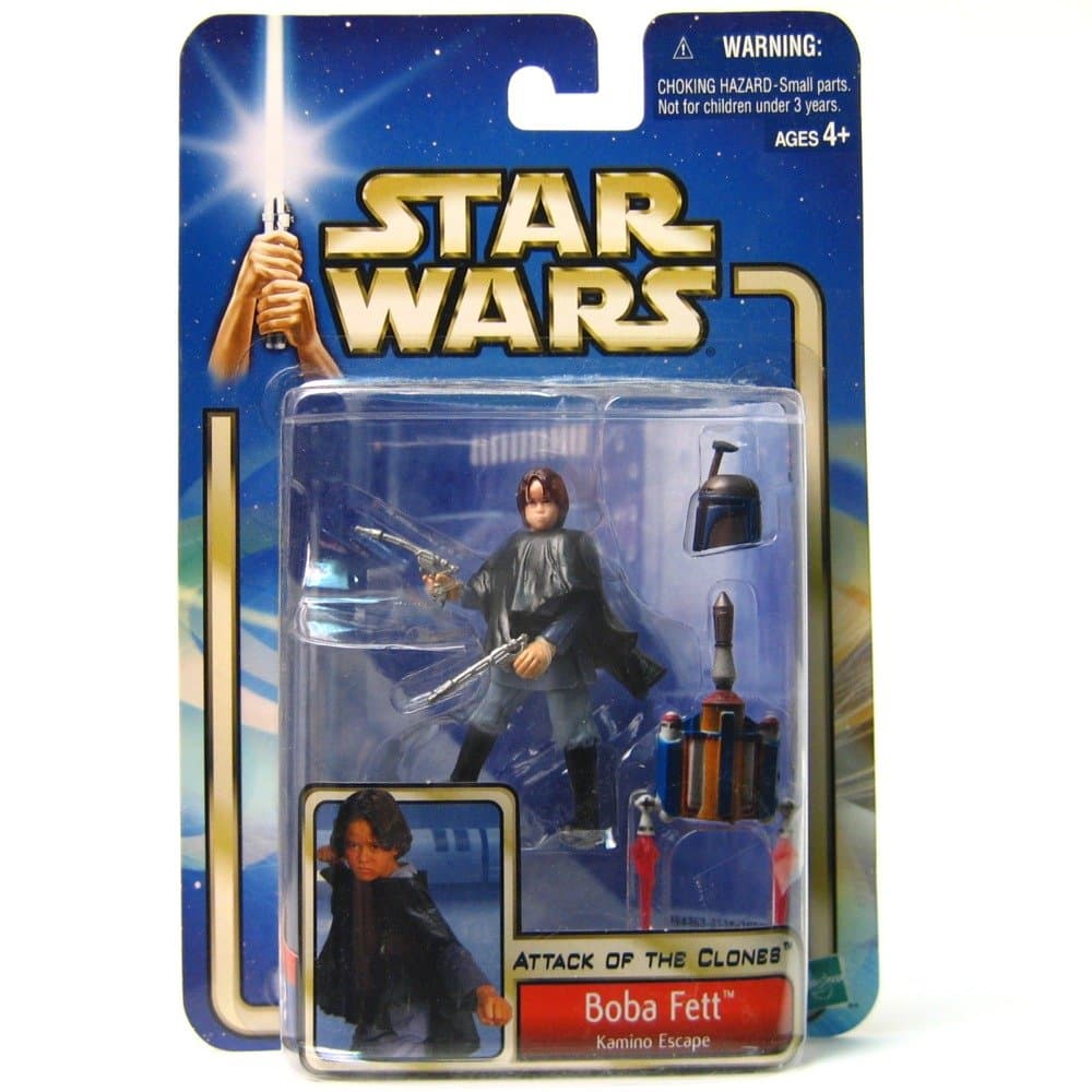 Star Wars Attack of The Clones Figure: Boba Fett (Kamino Escape)