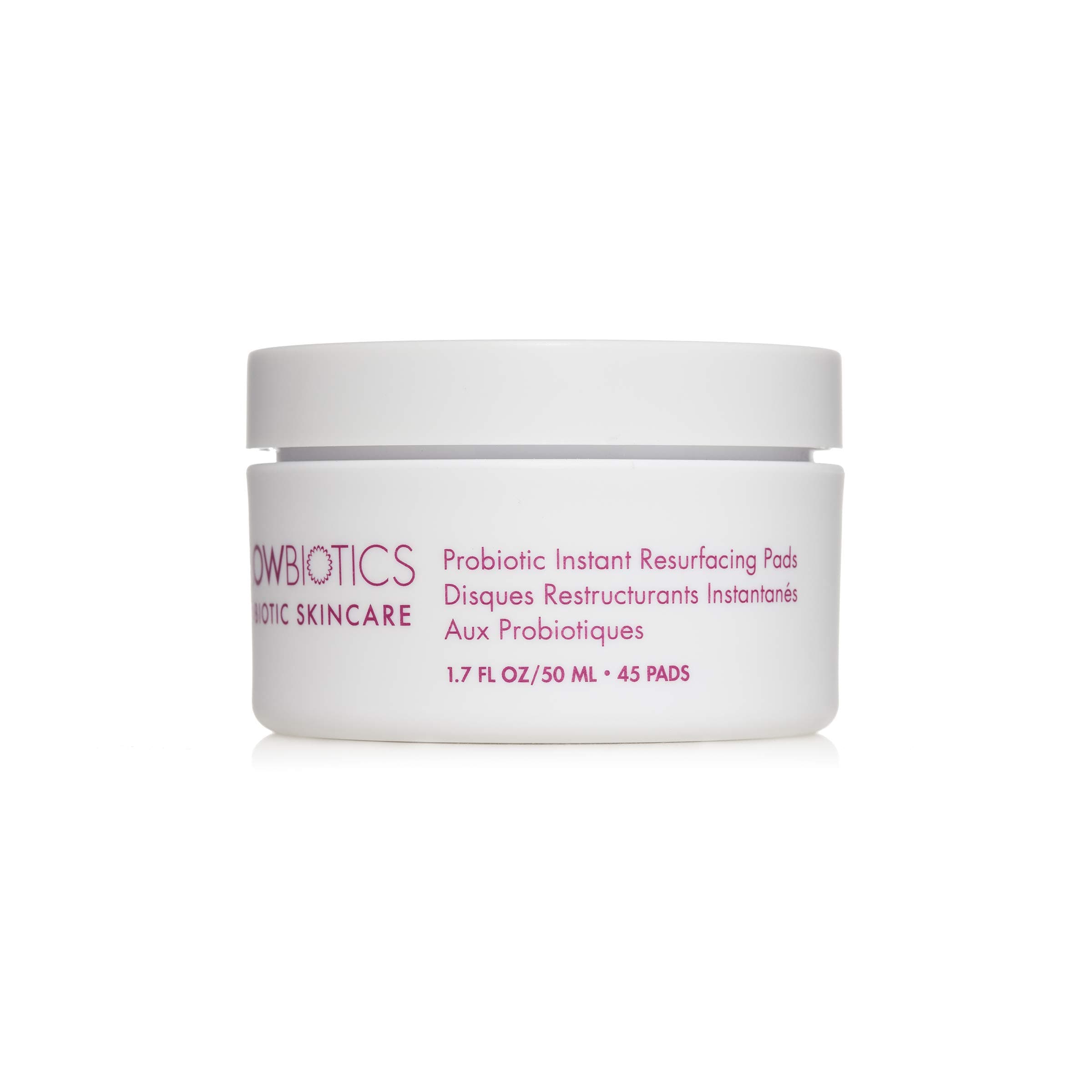 GlowbioticsProbiotic Instant Facial Resurfacing Pads: Exfoliates, Hydrates, Reduces Fine Lines & Pores | With Vitamin C & 5% Lactic Acid