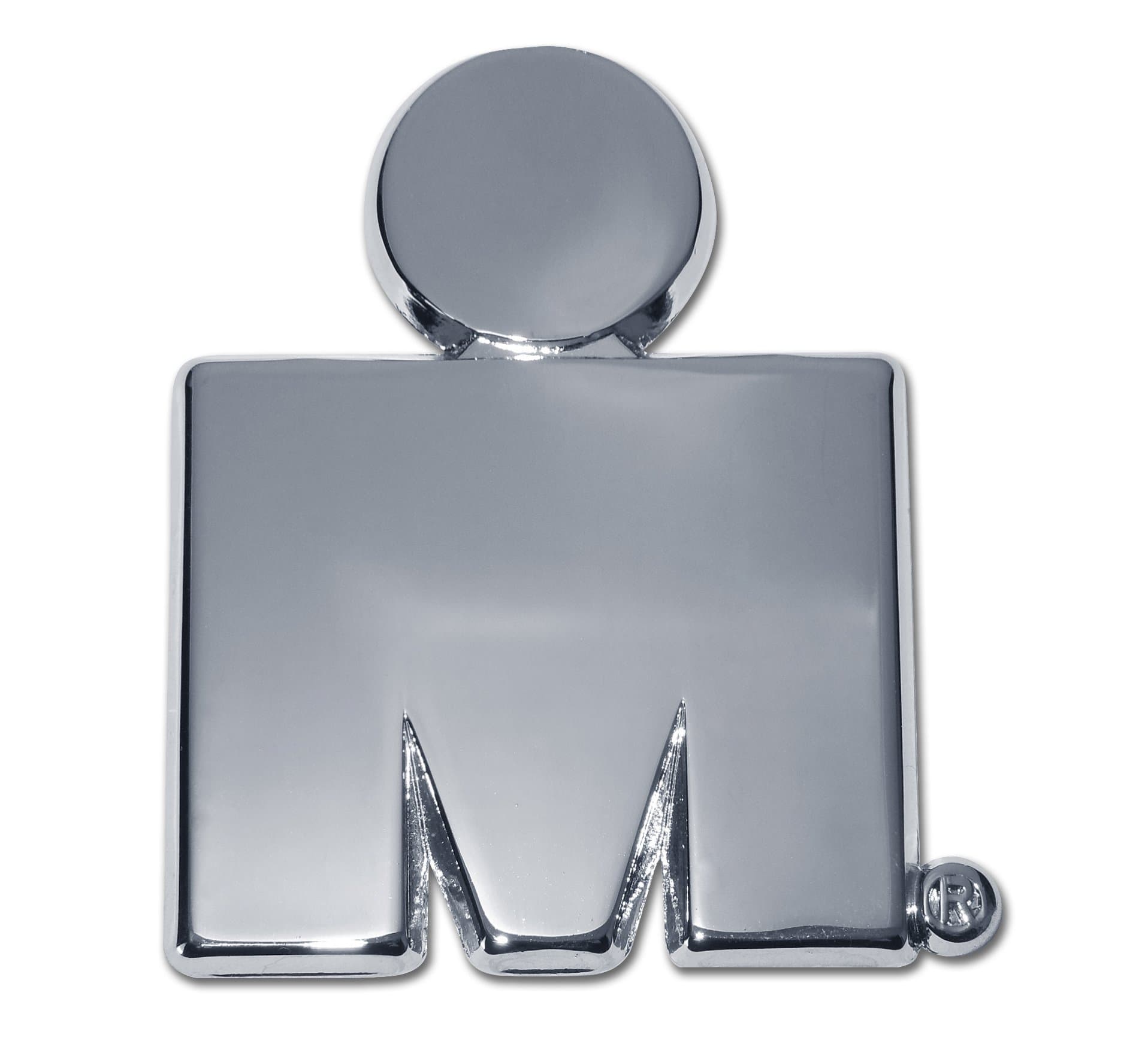 Ironman M-Dot Logo "Distance Acomplished" Chrome Plated Premium Metal Car Truck Motorcycle Emblem