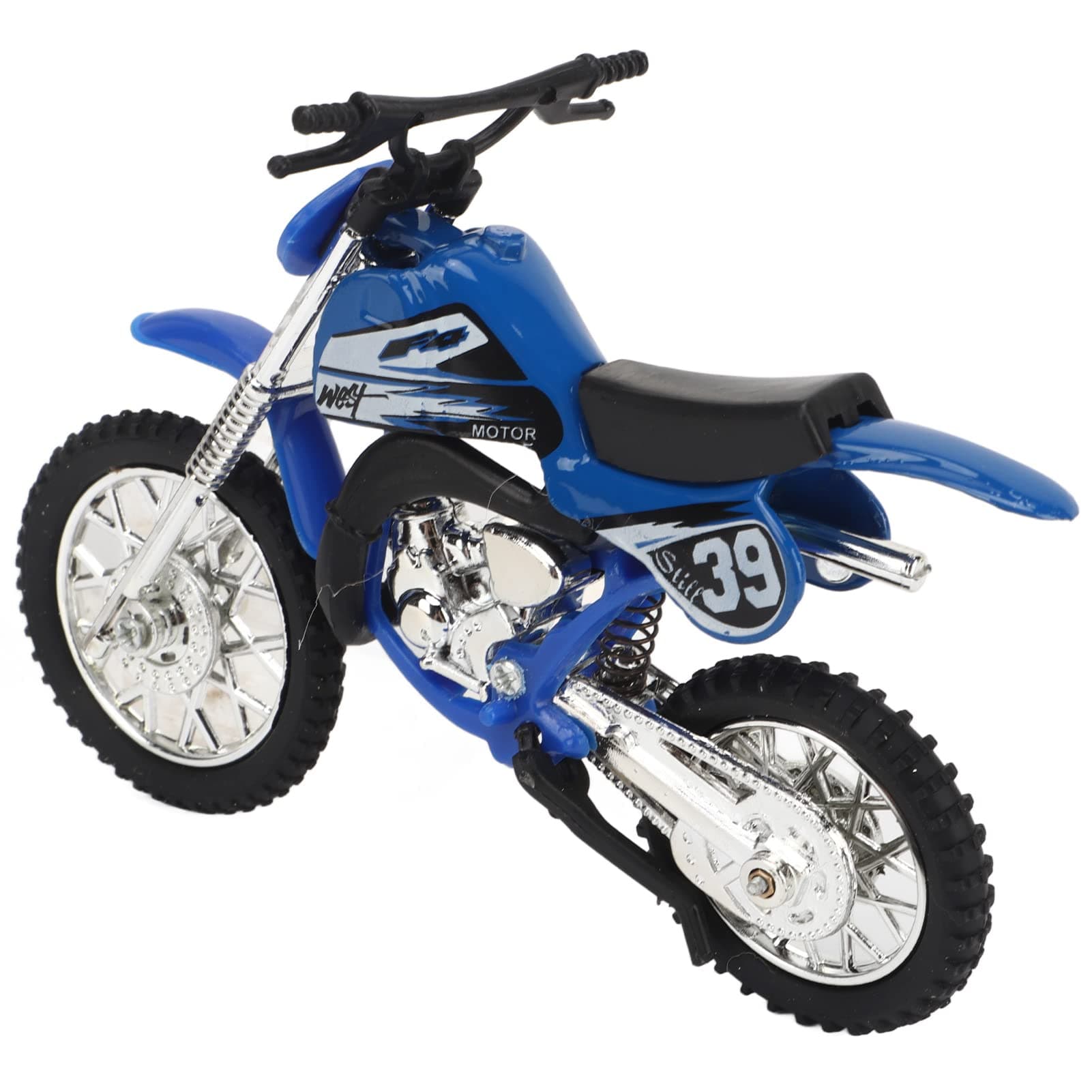 Soraz Motorcycle Model Toy, Lifelike Alloy Motorcycle Toy for Kids for Travel (Blue)