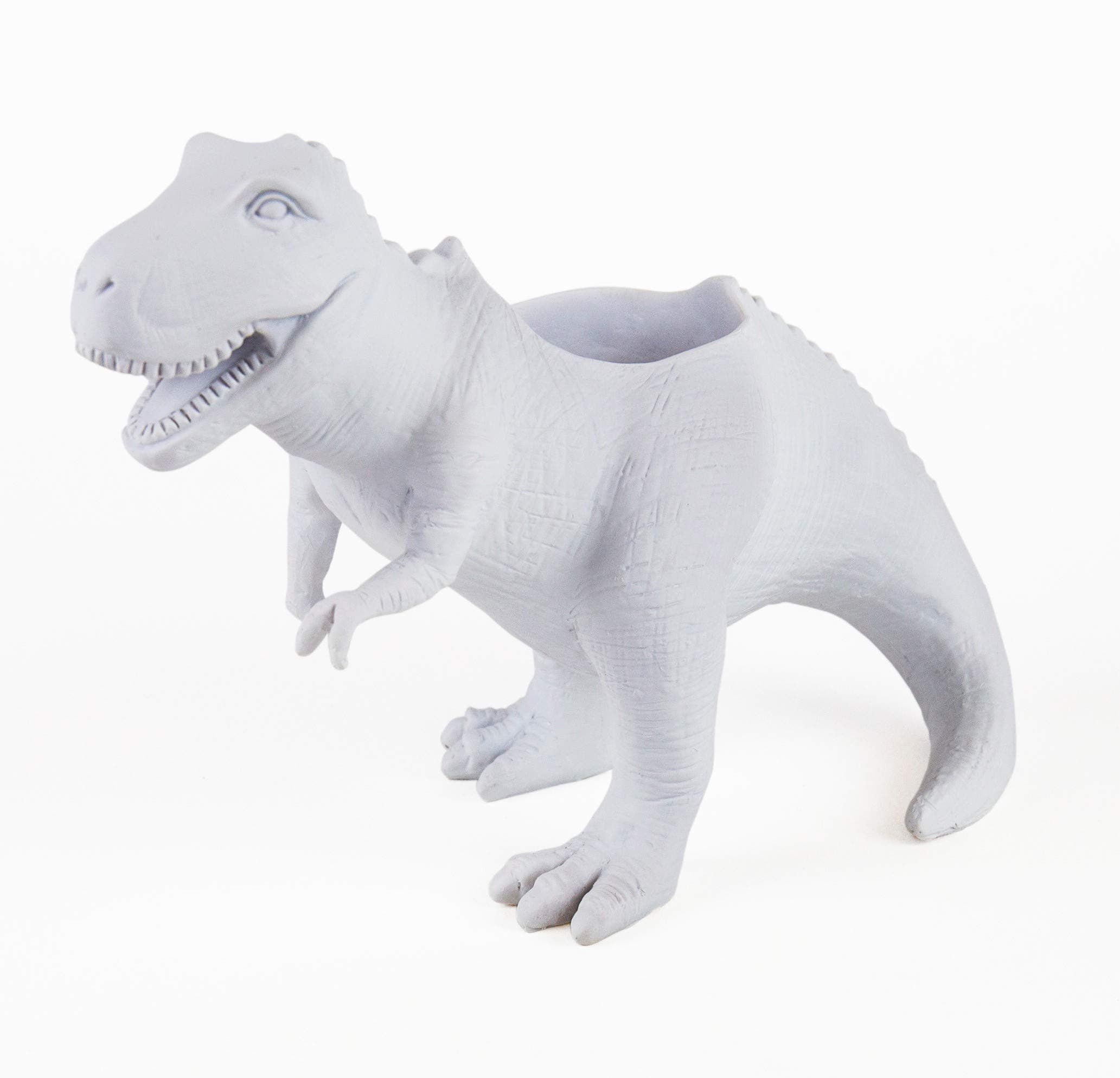 Gift Republic GR450111 T-Rex Planter, White, 13.5 x 16.9 x 29.3 cm