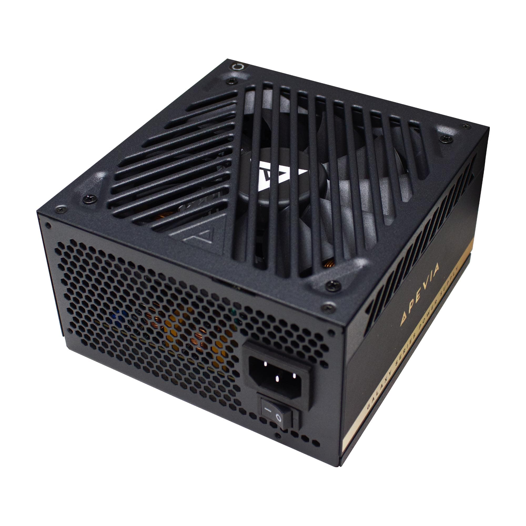 Apevia ATX-GX850W PCIe 5.0 & ATX 3.0 Ready Galaxy 850W 80+ Gold Certified, Gen 5 12VHPWR Connector, Active PFC ATX Semi-Modular Gaming Power Supply