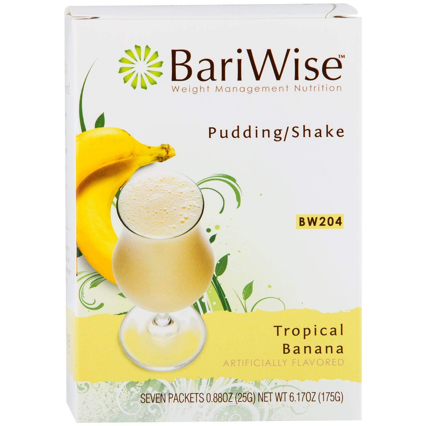 BariWise High Protein Shake, Tropical Banana - Gluten Free, Fat Free, Low Carb (7ct)