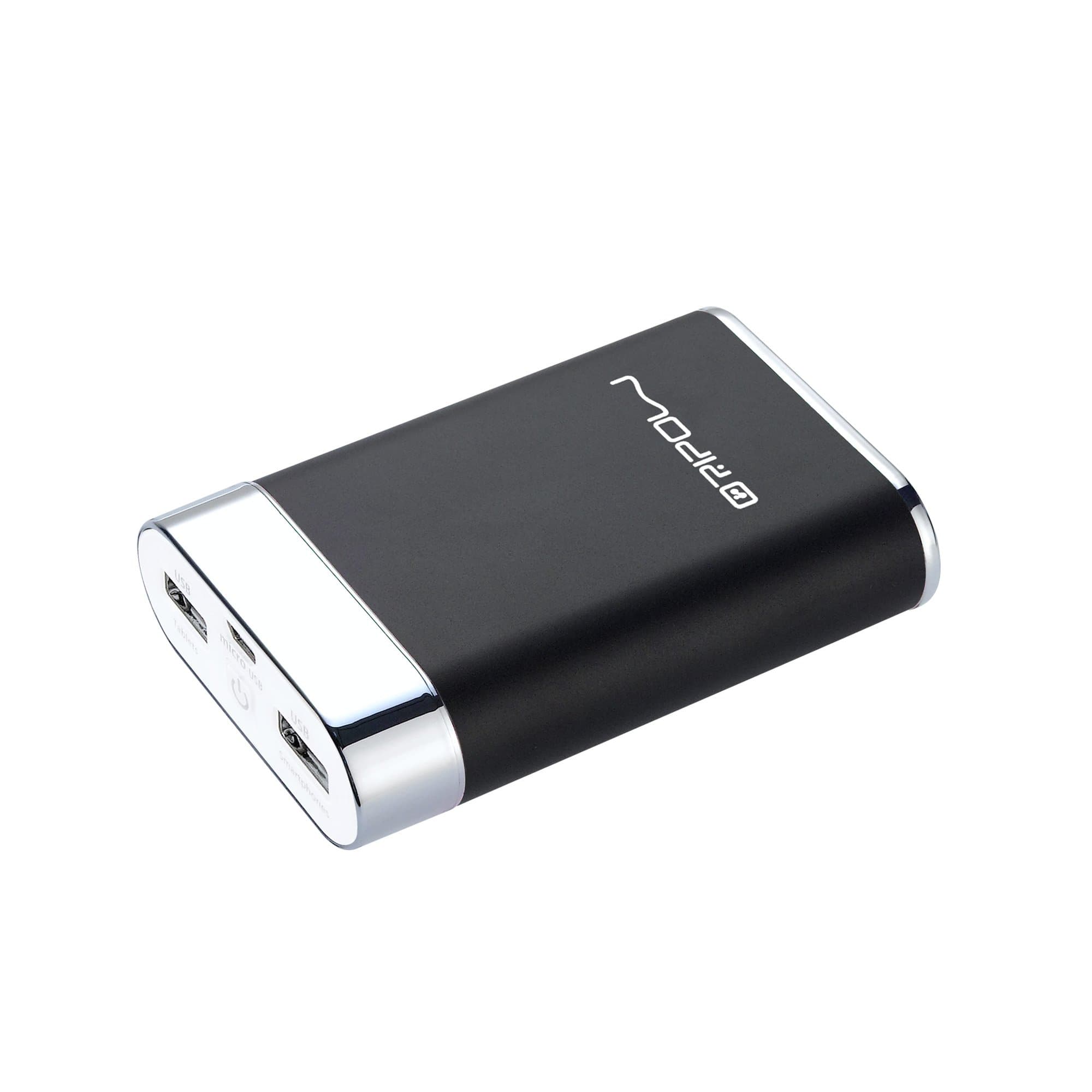 Compact Portable Charger, Oripow Spark A3 9600mAh External Battery, Power Bank with Two USB Outputs, Portable Charger for iPhone, iPad, Samsung, HTC, Nexus, LG, Battery Pack for More Phones, Tablets and 5V Digital Devices (Black)