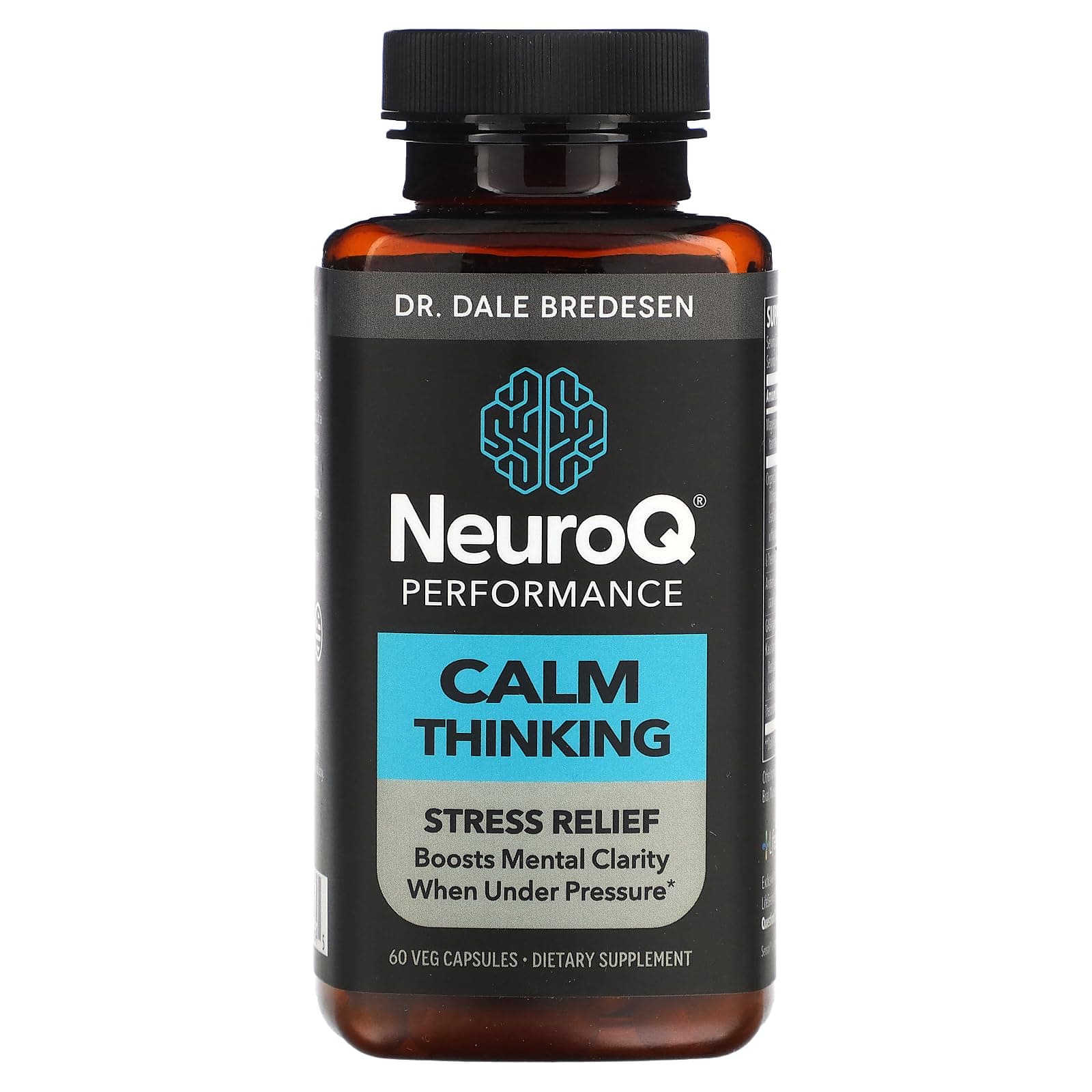LifeSeasonsNeuroQ - Calm Thinking Supplement Pills - Supports Stress Relief, Mental Focus & Clarity - Naturally Derived - Sensoril Ashwagandha, GABA, L-Theanine, Lemon Balm & Chamomile (60 Capsules)