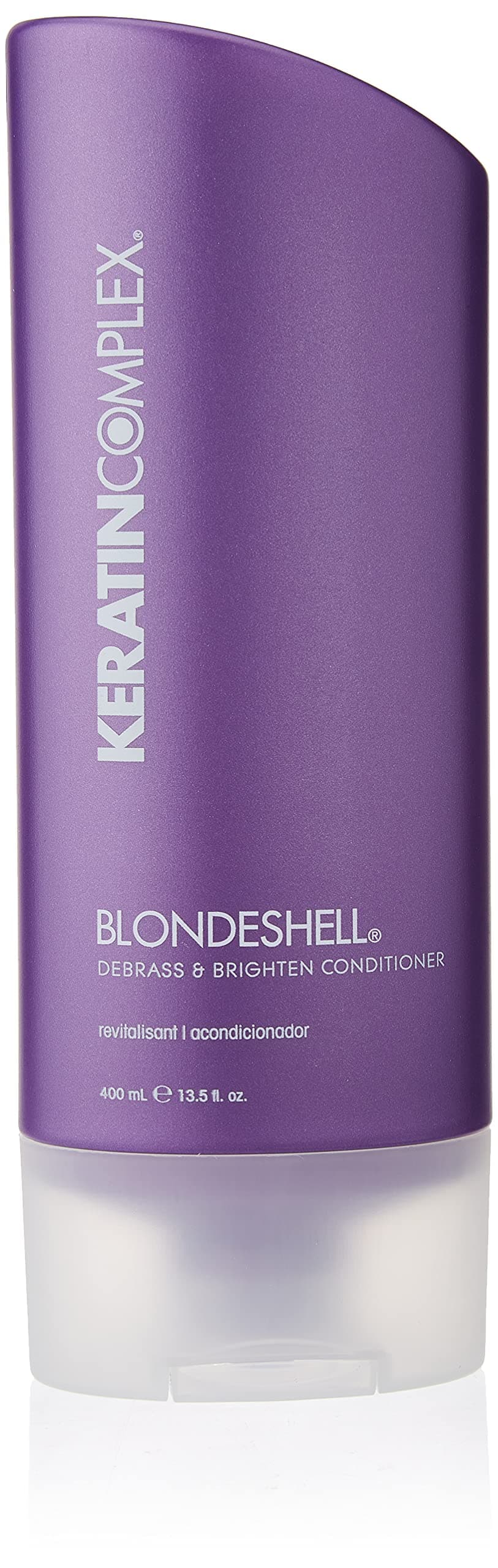 Keratin Complex Blondeshell Debrass & Brighten Purple Conditioner for Blonde Hair, 13.5 oz