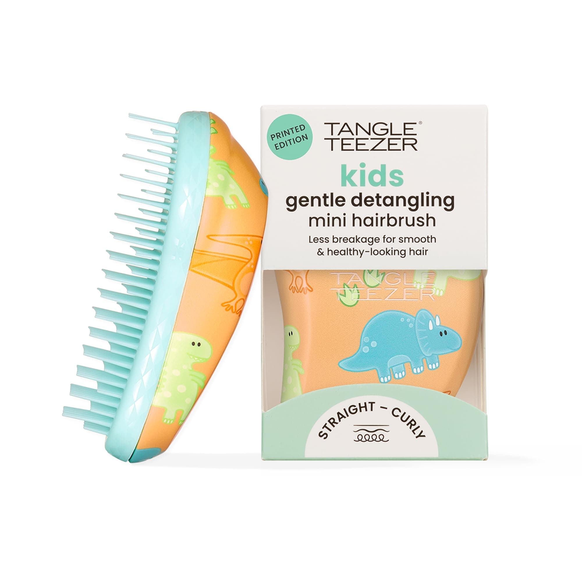 Tangle Teezer The Mini Original Detangling Hairbrush, Dino Mighty