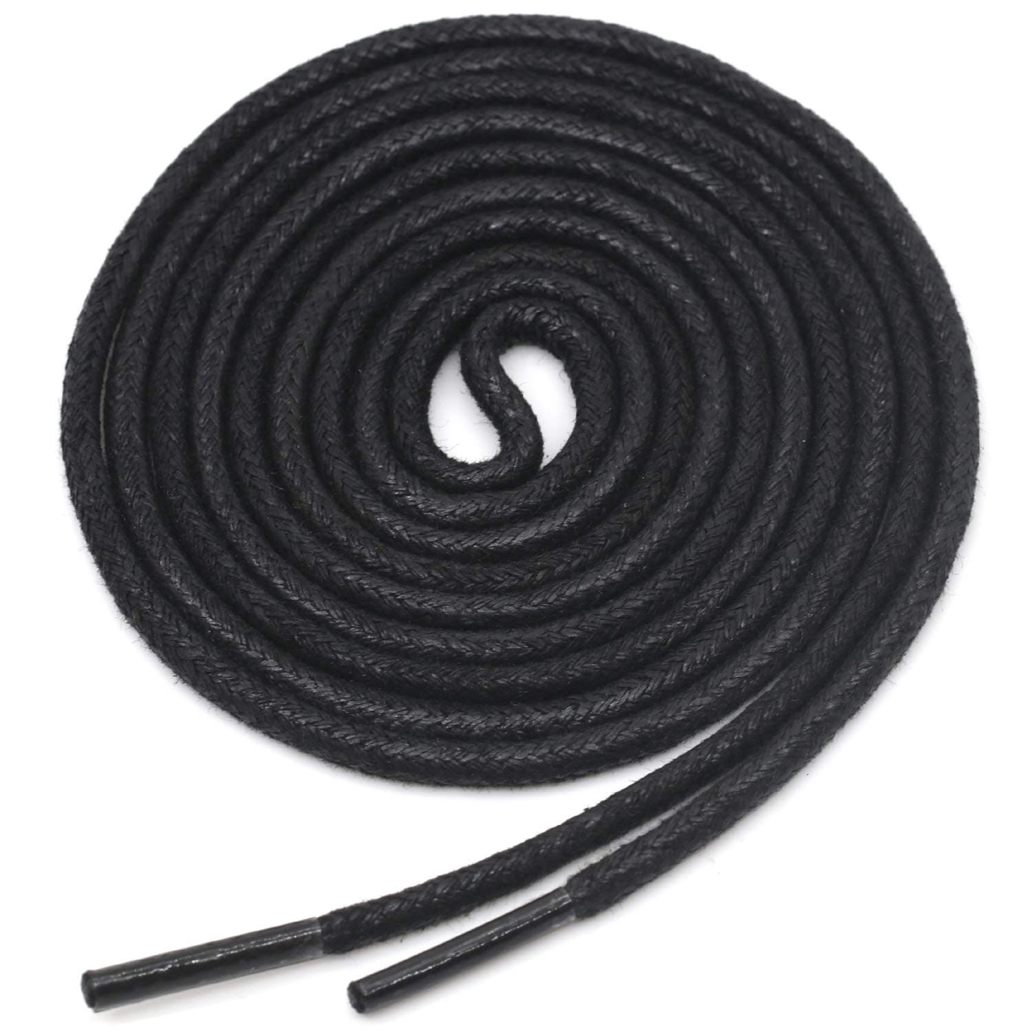 YJRVFINE Round Waxed Shoelaces Dress Boots Shoes Laces 2 Pair