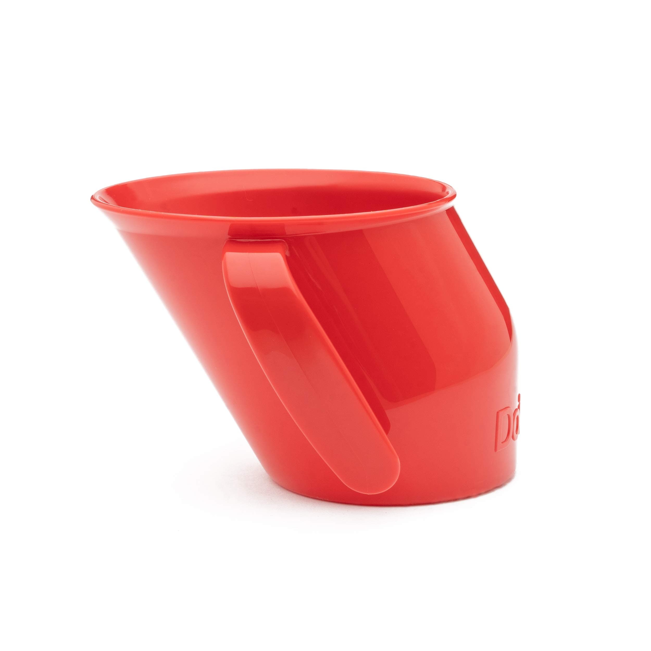 Doidy Cup - Training Sippy Cups For Toddlers & Babies - Unique Slanted Design Two Handles Baby Beaker - Great Weaning Cup For Milk, Water & Juice - Use From 3-6 Months To Toddler (Red)
