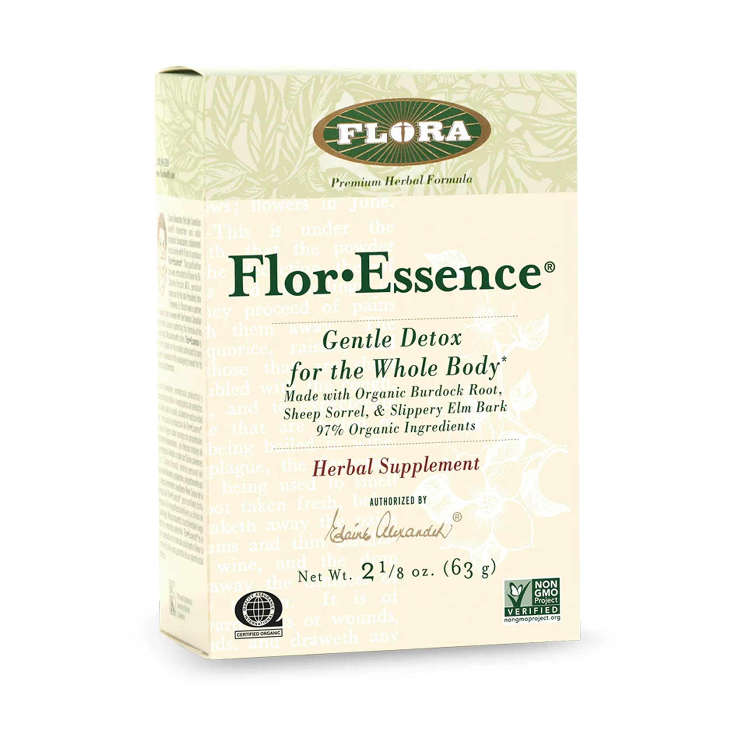FLORA - FlorEssence Dry Tea Blend, Gentle Detox & Cleanse, 2.2 Oz