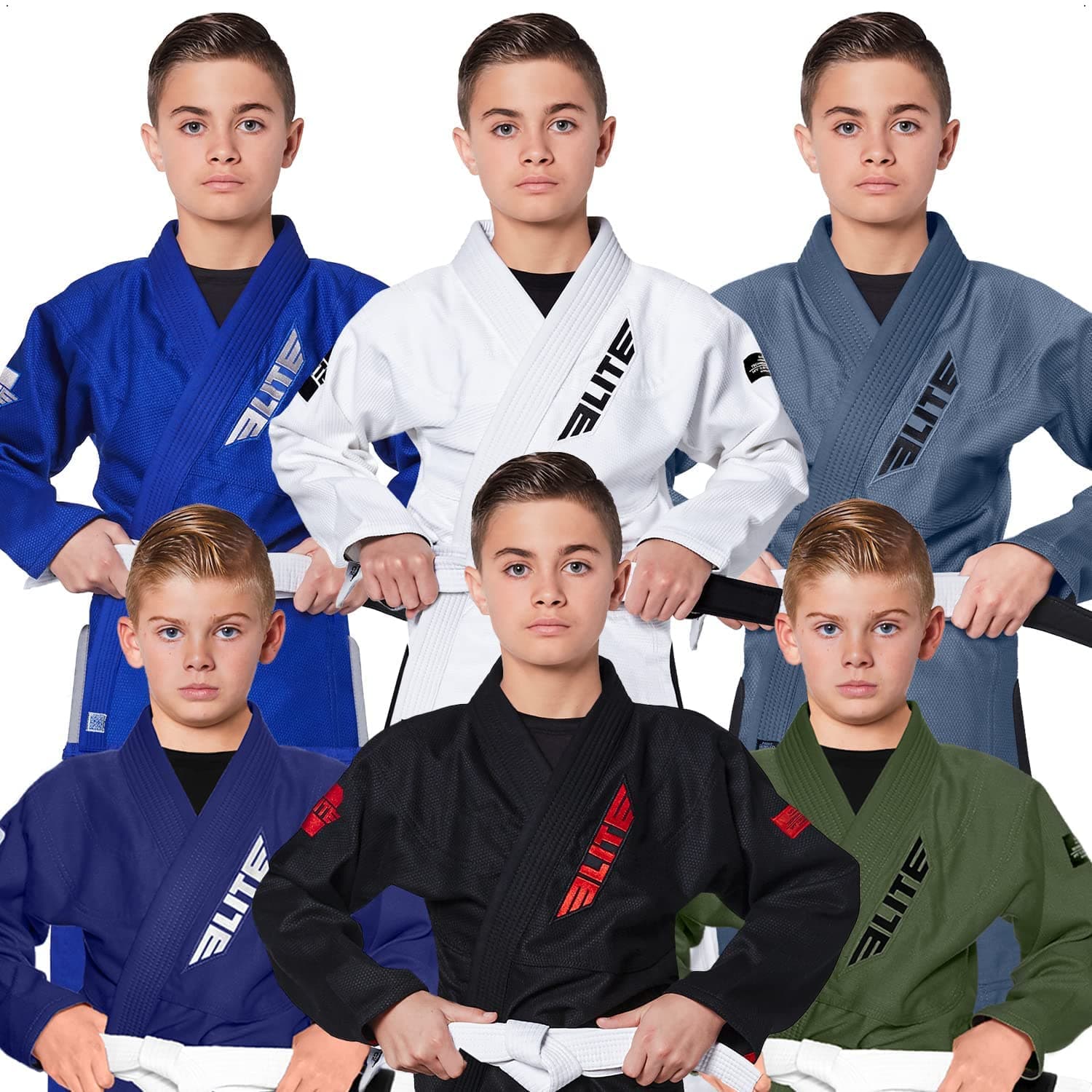 Elite Sports IBJJF Ultra Light Jiu Jitsu BJJ Gi for Kids