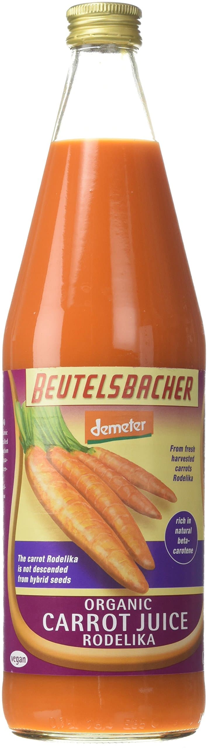 Voelkel Organic Demeter Carrot Juice 750 ml (Pack of 6)
