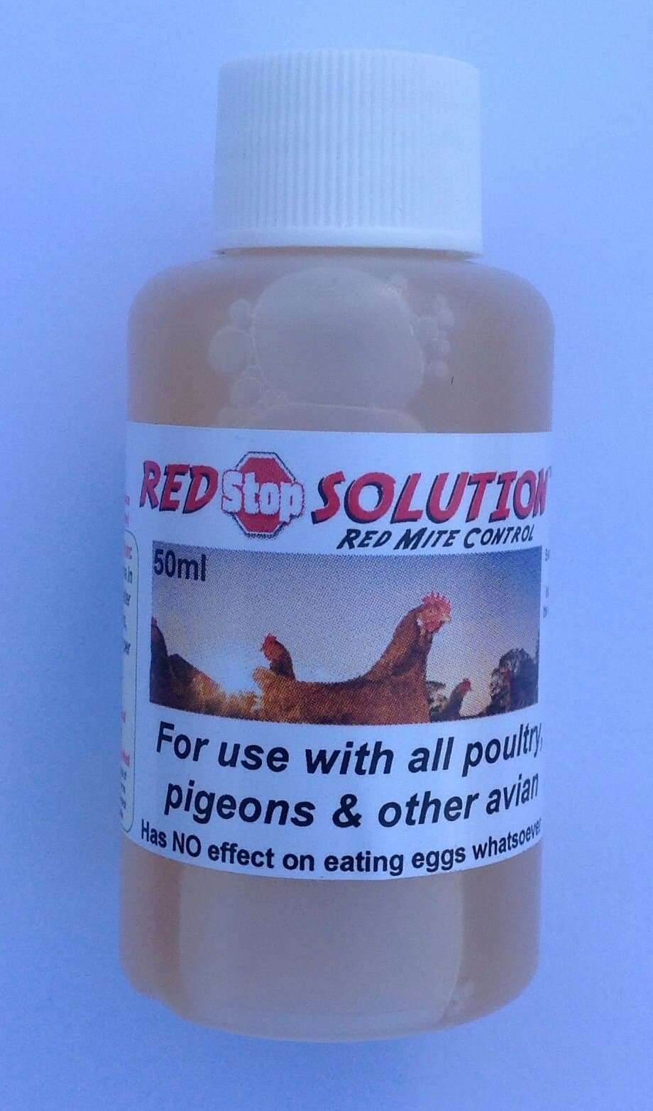 Dragon Poultry 50ml Red Stop Solution Red Mite Control for Chickens Birds Hatching eggs