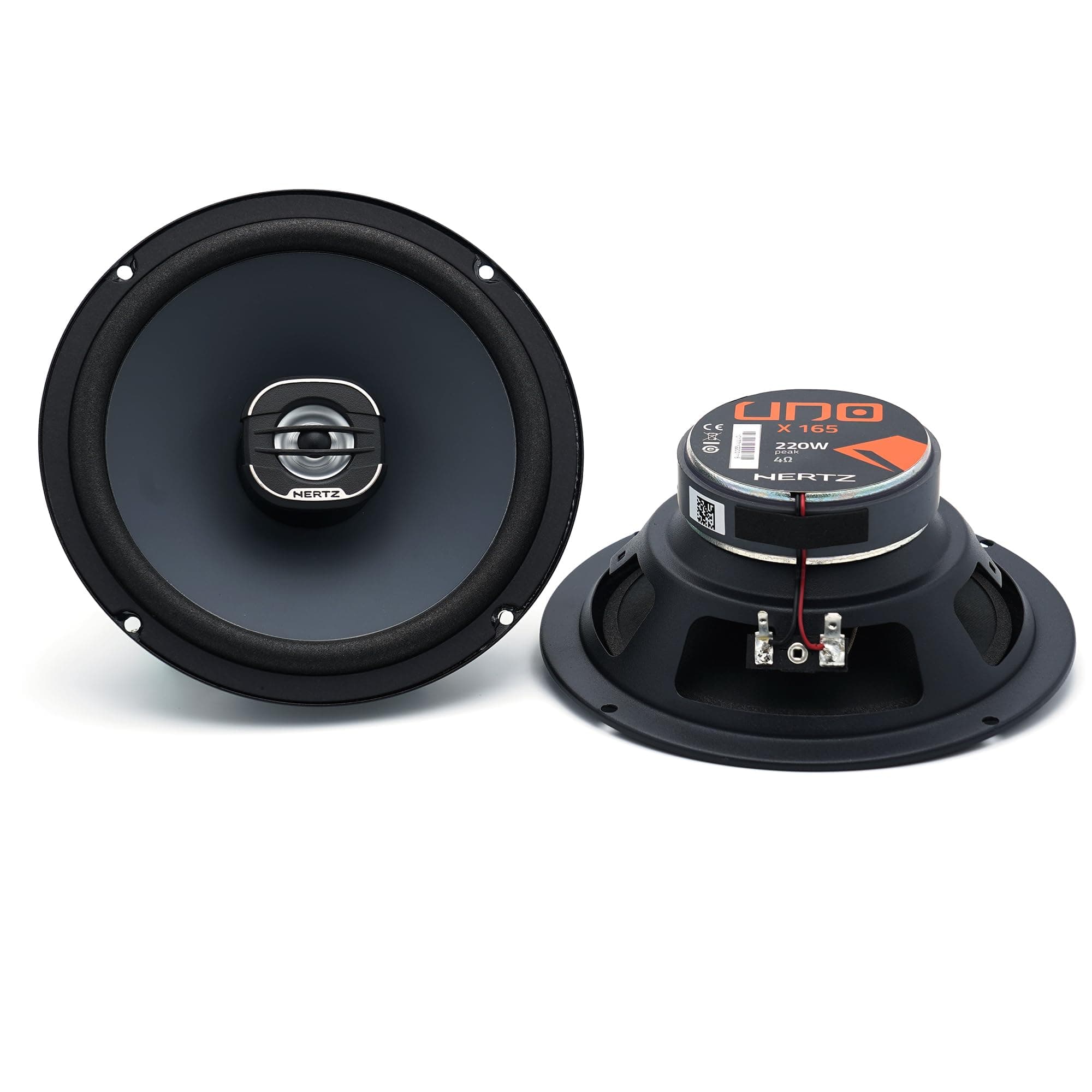 HERTZ UNO Series X-165 6.5" Two-Way Coaxial Car Speakers (Pair)