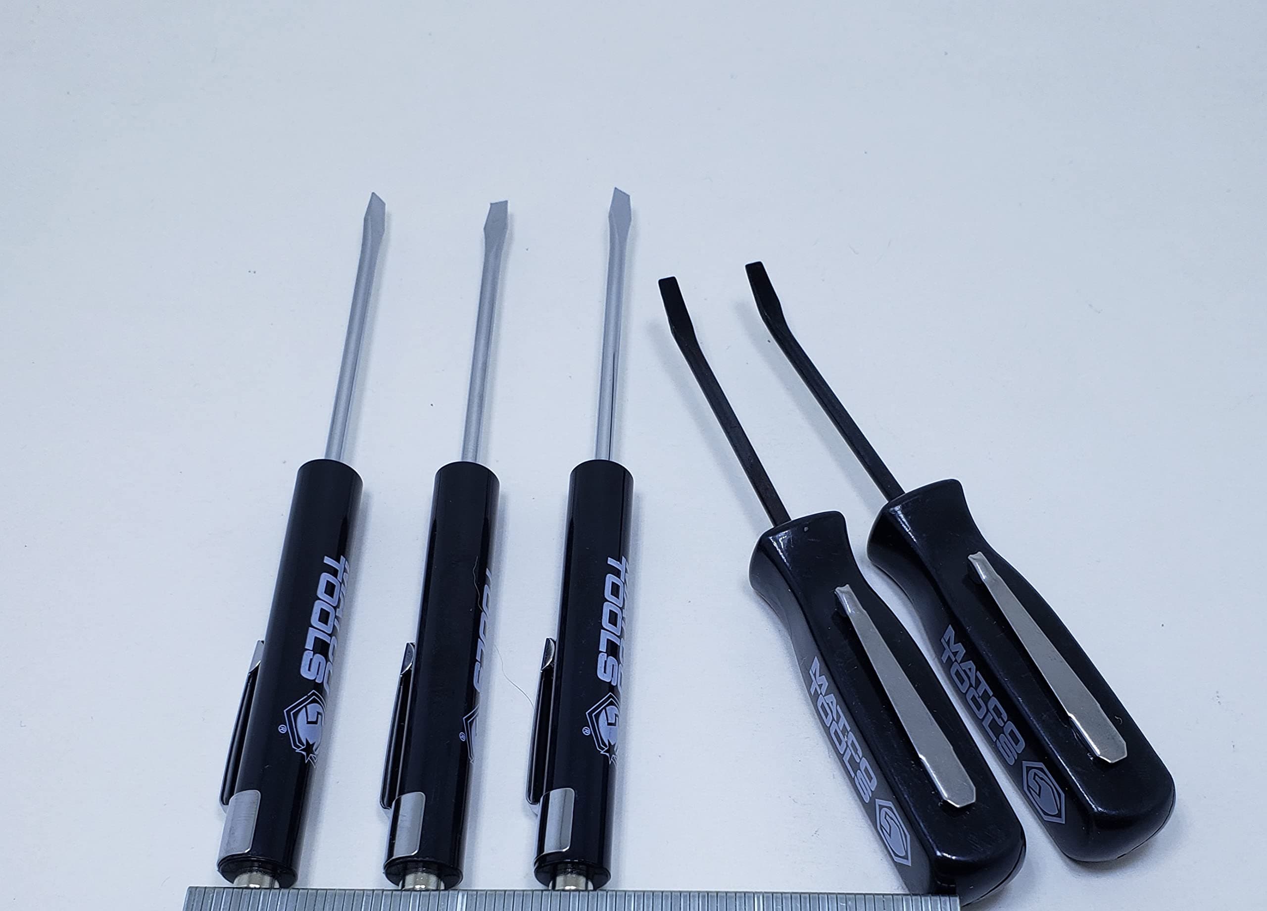 Promotional Pocket Pry bar/Screwdrivers with Magnetic Tips Compared to The Ones Off The popular Tool Trucks (black)