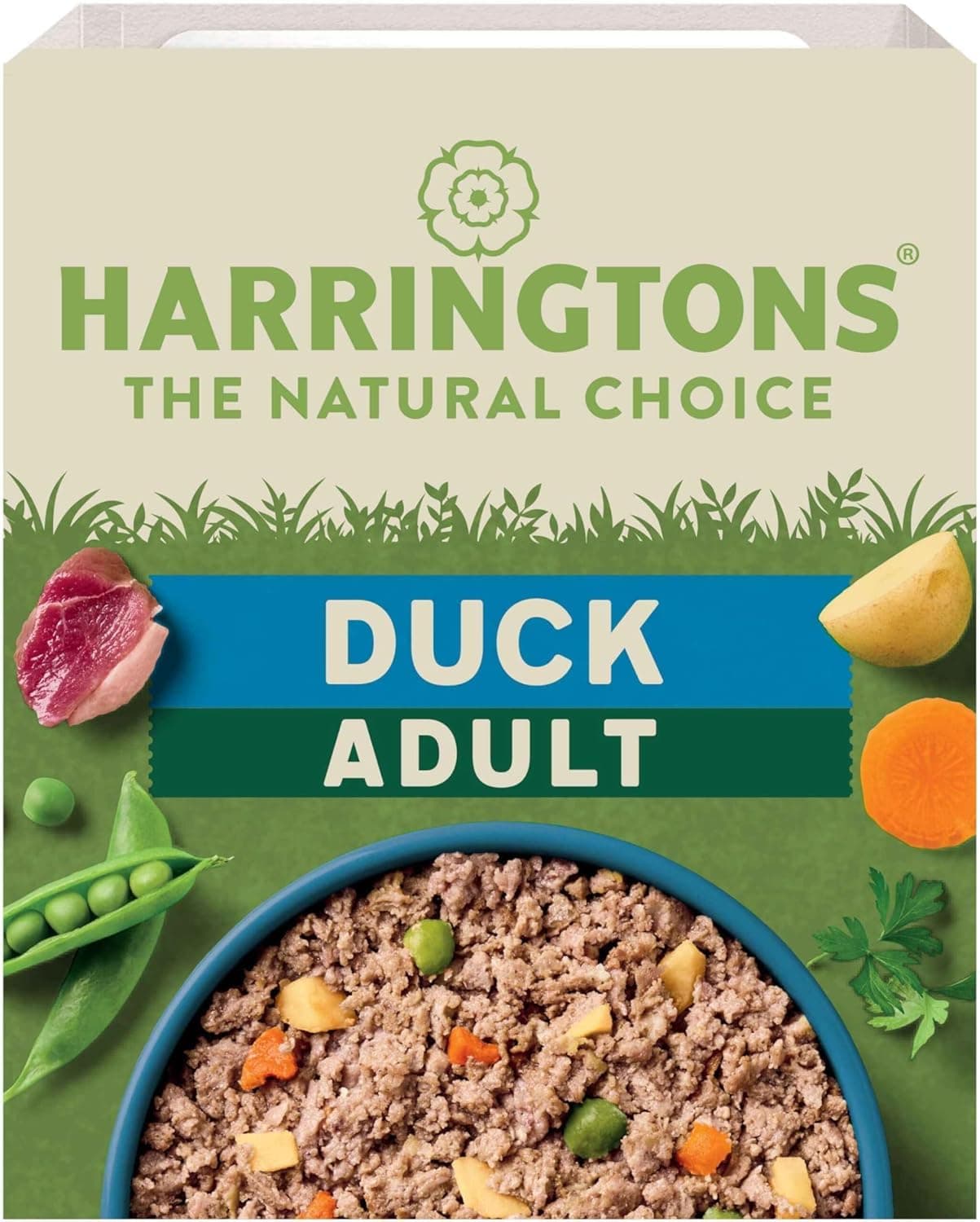 Harringtons Complete Wet Tray Grain Free Hypoallergenic Adult Dog Food Duck & Potato 8x400g - Made with All Natural Ingredients