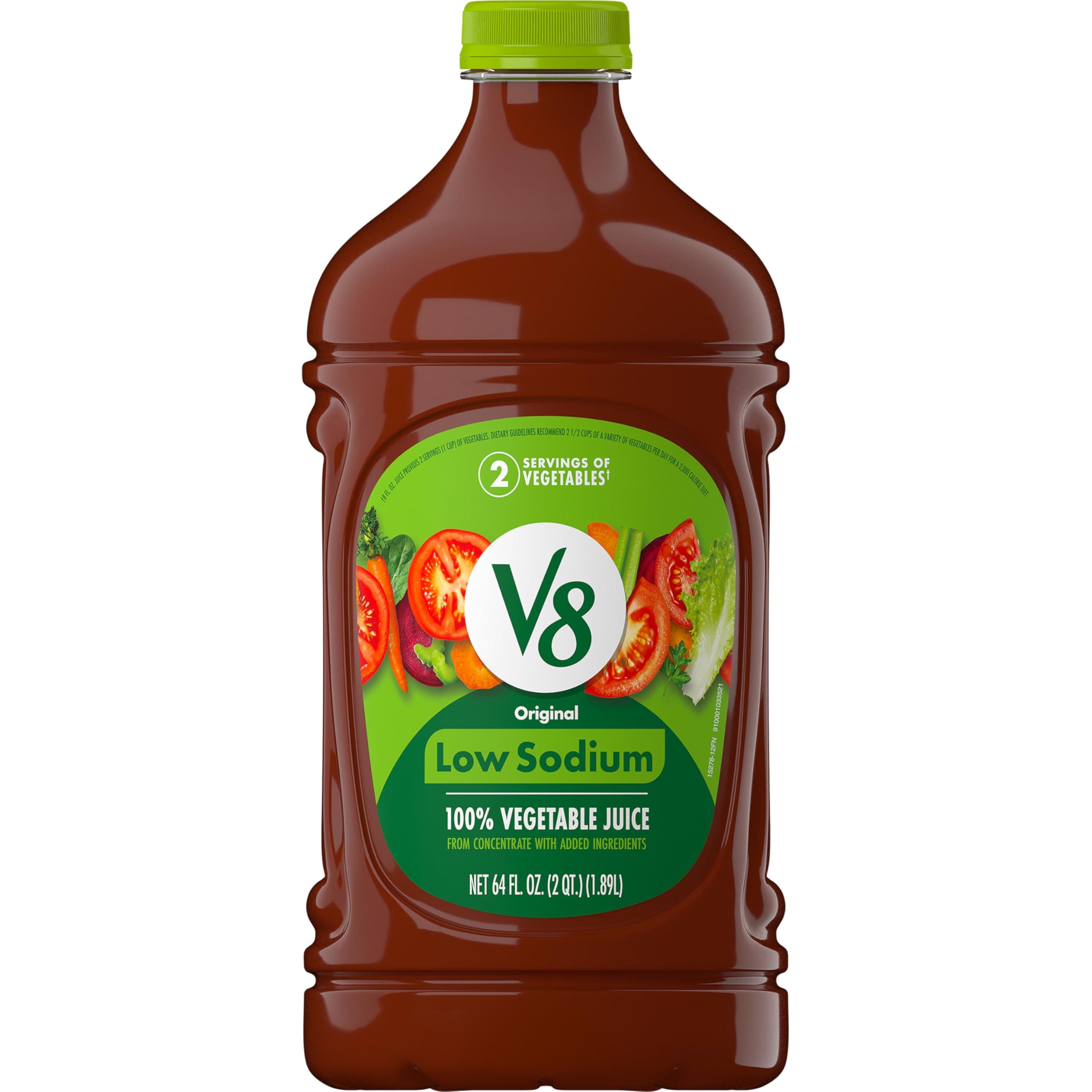 Low Sodium Original 100% Vegetable Juice, 64 fl oz Bottle