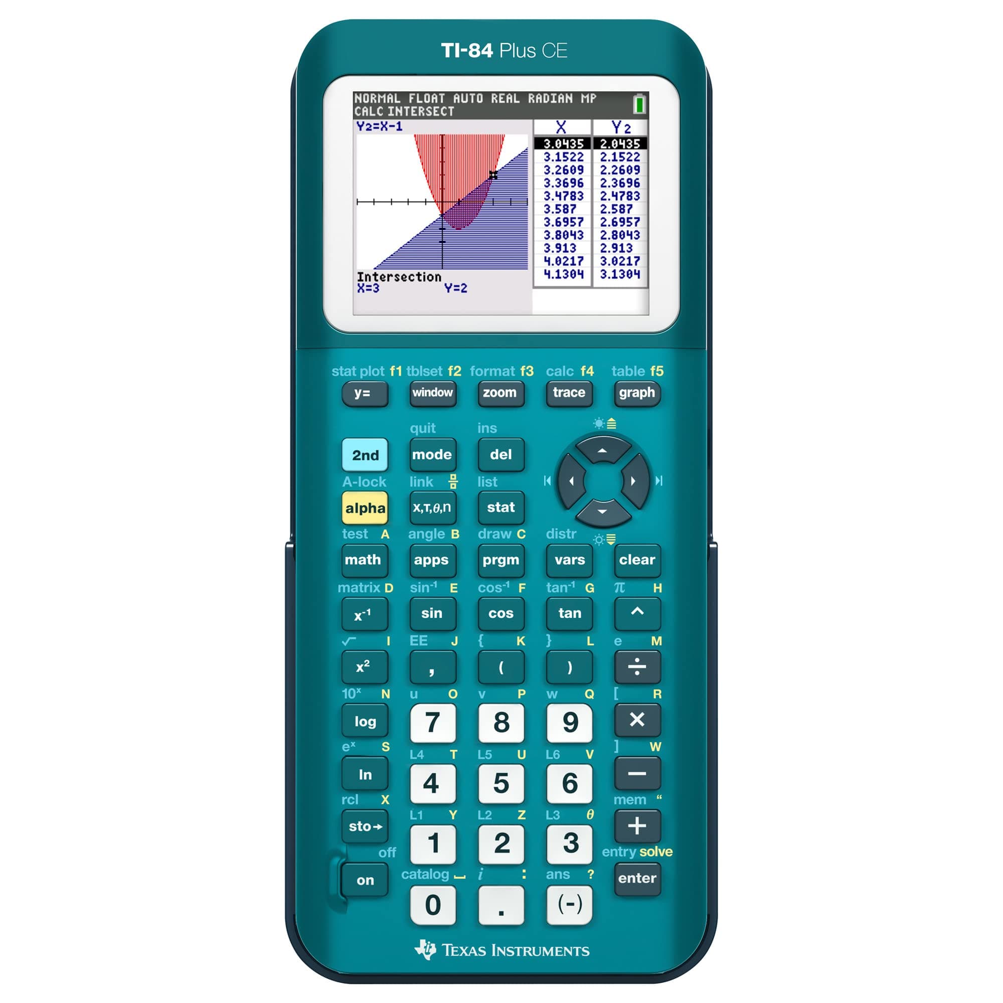 TI-84 Plus CE Color Graphing Calculator, Teal (Metallic)