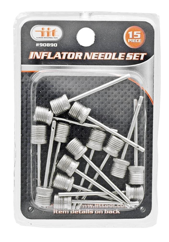 Tools & Outdoor Gear IIT 90890 Inflator Needle Set, 15-Piece, Model: 90890 Supplies