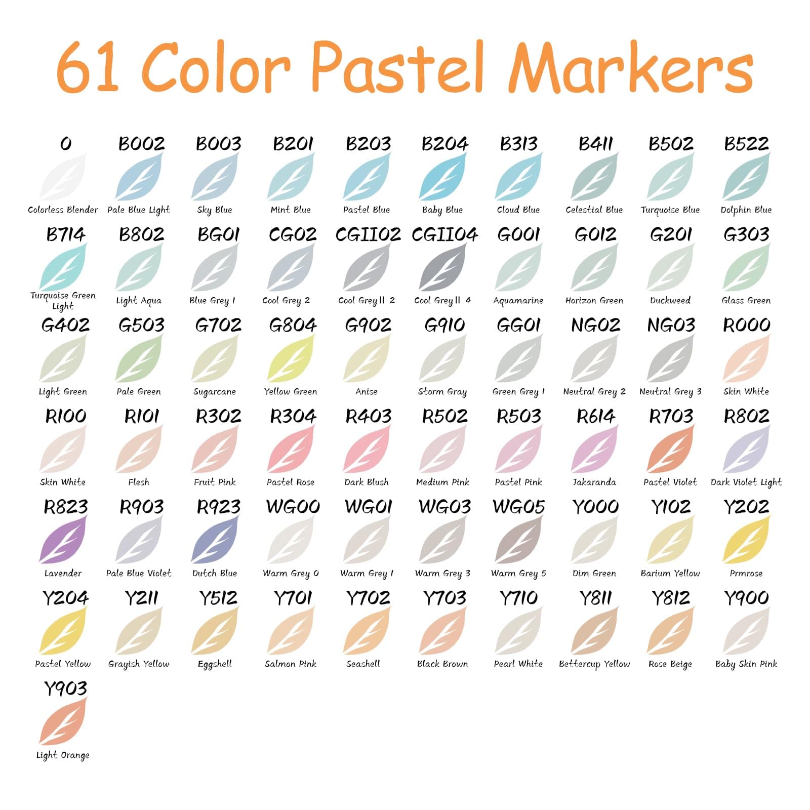 Caliart Pastel Markers, 61 Colors Dual Tip Alcohol Markers, Easter Basket Stuffers for Kids Teens Toddler, Sketch Pens Permanent Art Markers Set for Adult Book Eggs Decorations Gift Drawing Supplies