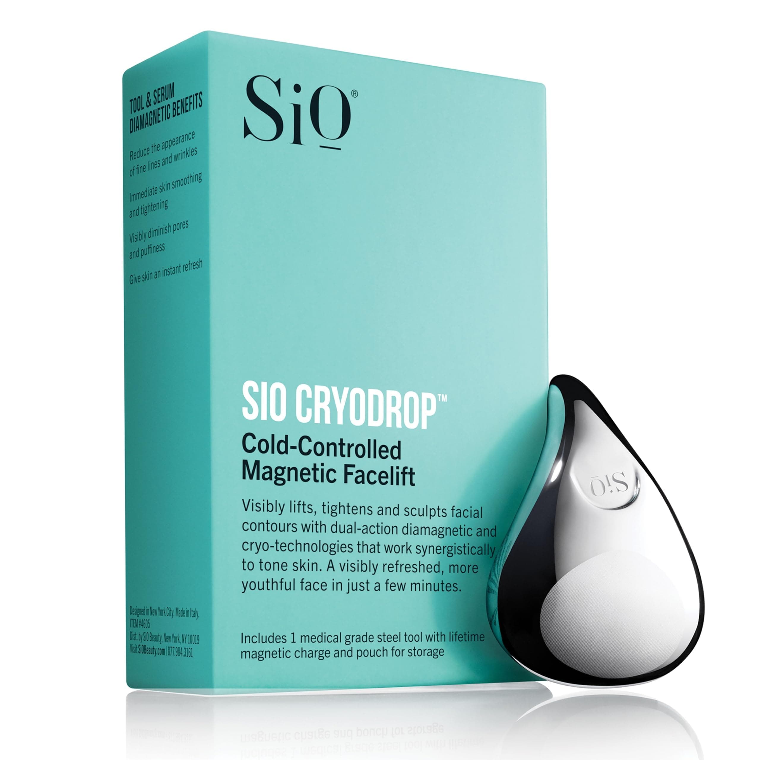 Beauty Cryodrop - Beauty Tool for Cold-Controlled Magnetic Facelift - Personal Cold Therapy Tool to Help Tighten & Smooth Skin - Help Wrinkles & Fine Lines - Easy-to-Use Facial Tool