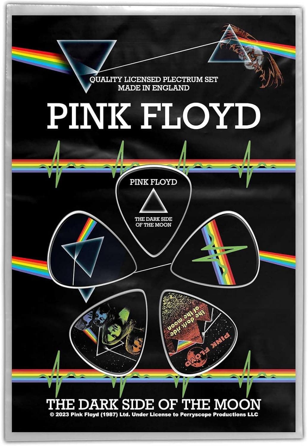 Pink Floyd Dark Side of the Moon Guitar Picks (Set of 5)
