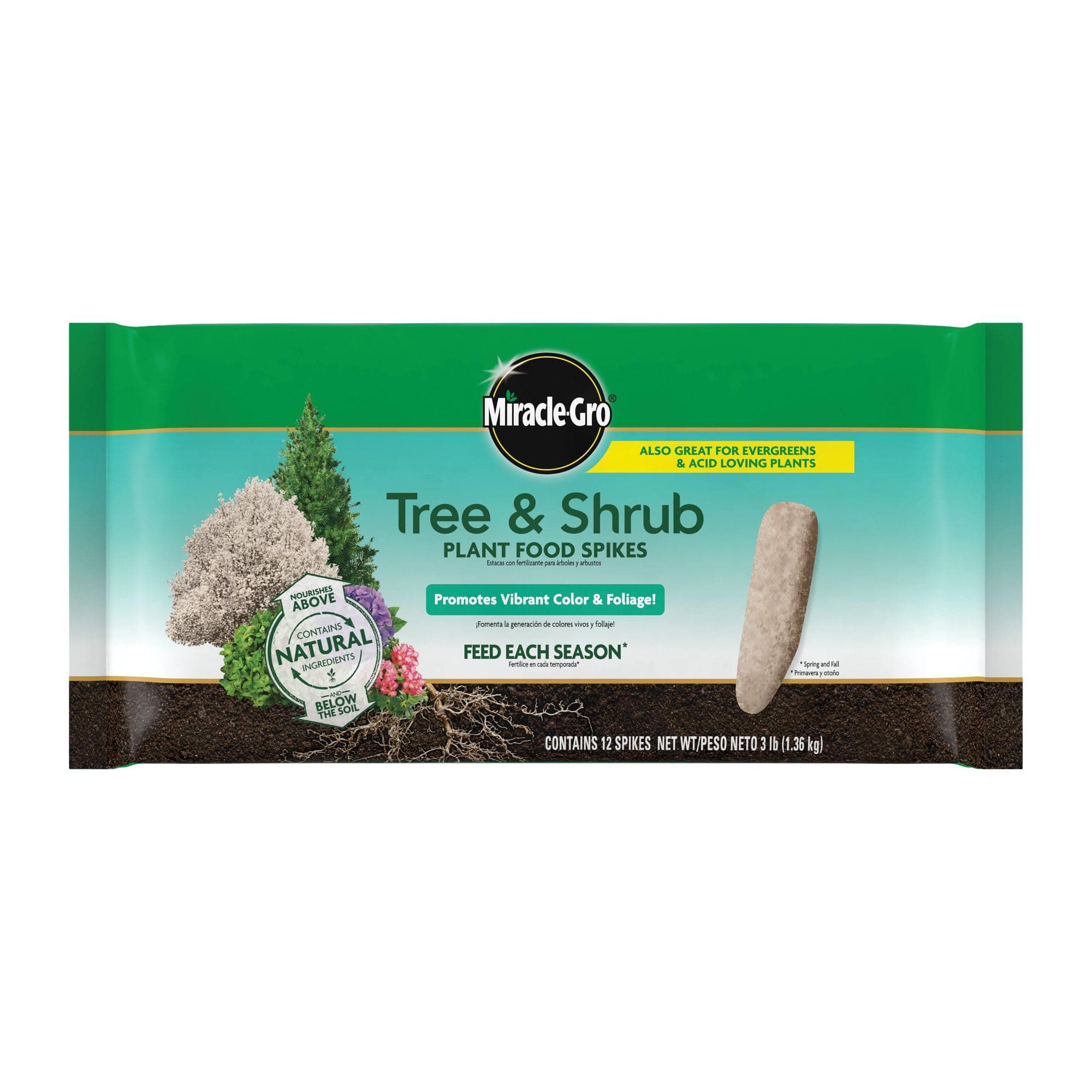 1 Scotts Miracle GRO 4851012 Tree Shrub Fertilizer Spikes 12-Pk. - Quantity