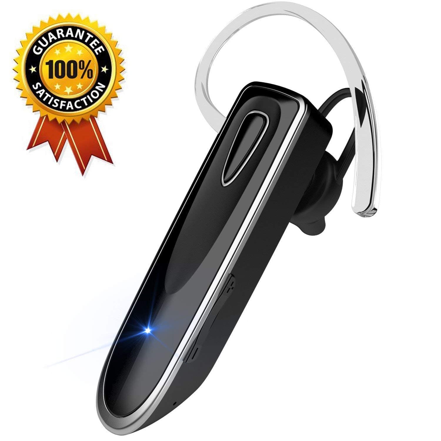 KLOKOL Bluetooth Earpiece Wireless Cell Phones Headset with Mic Noise Canceling in-Ear Earbuds Stereo Car Driving Headphones for iPhone Samsung Android All Smart Phone (20 Hours Hands Free Call Time)