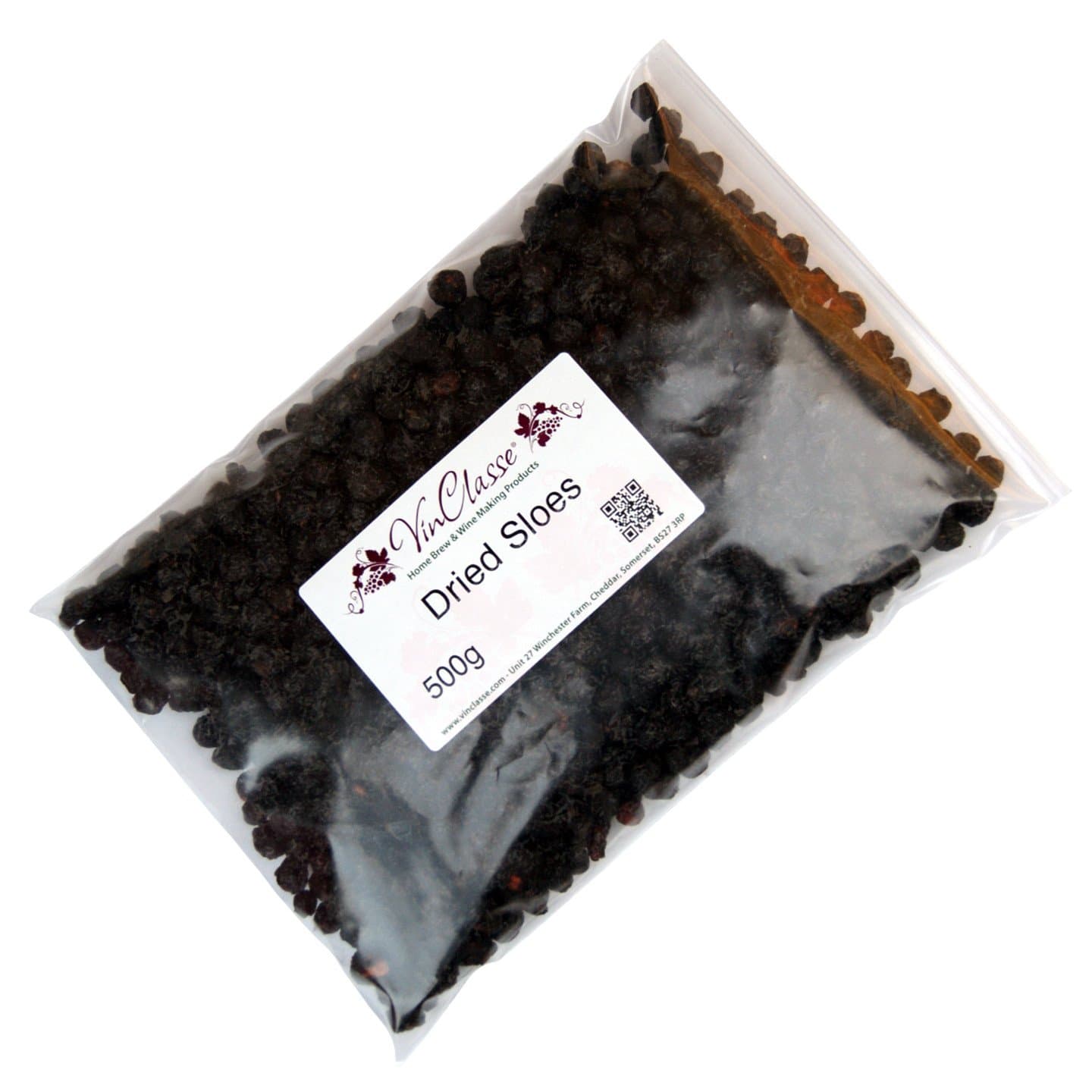 Dried Sloes - 500g Bag