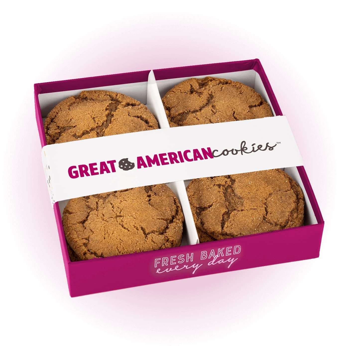Great American Cookies - 12 Holiday Cookies - Baked Fresh Daily, Hand Scooped and Never Frozen - Great for Christmas, Hanukkah, Family and Corporate Gifts (Gingerbread)