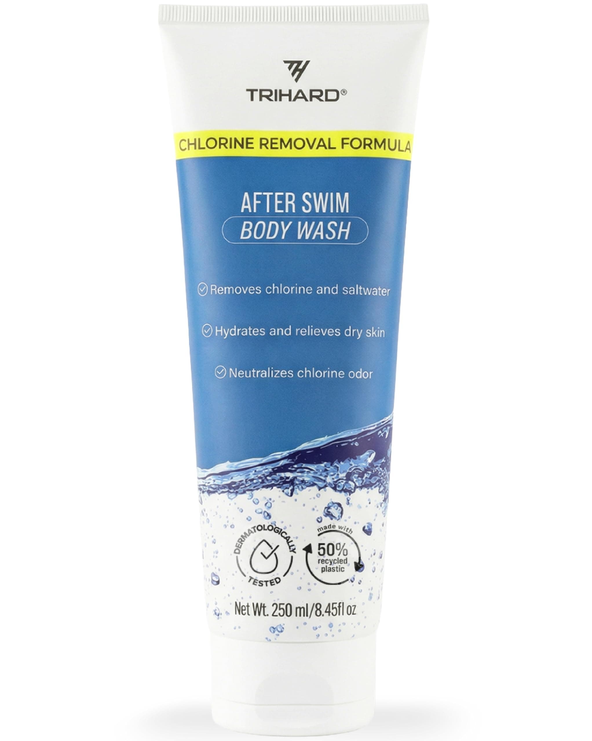 TRIHARD Elite Rejuvenation Body Wash | Advanced Chlorine & Saltwater Removal | Post-Swim Hydrating Formula