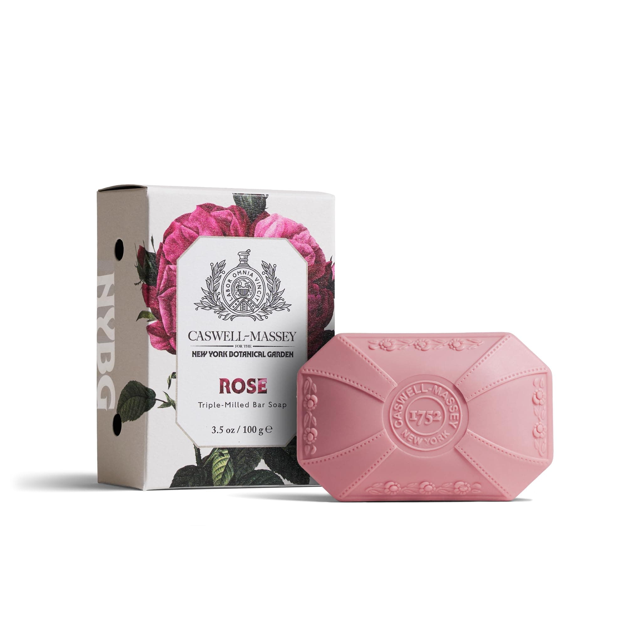 Caswell-Massey Rose Natural Bar Soap for Women, Moisturizing Body Soap Bar for All Skin Types, Made with Essential Oils & Plant-Based Formula for Soft Skin, 3.5 oz