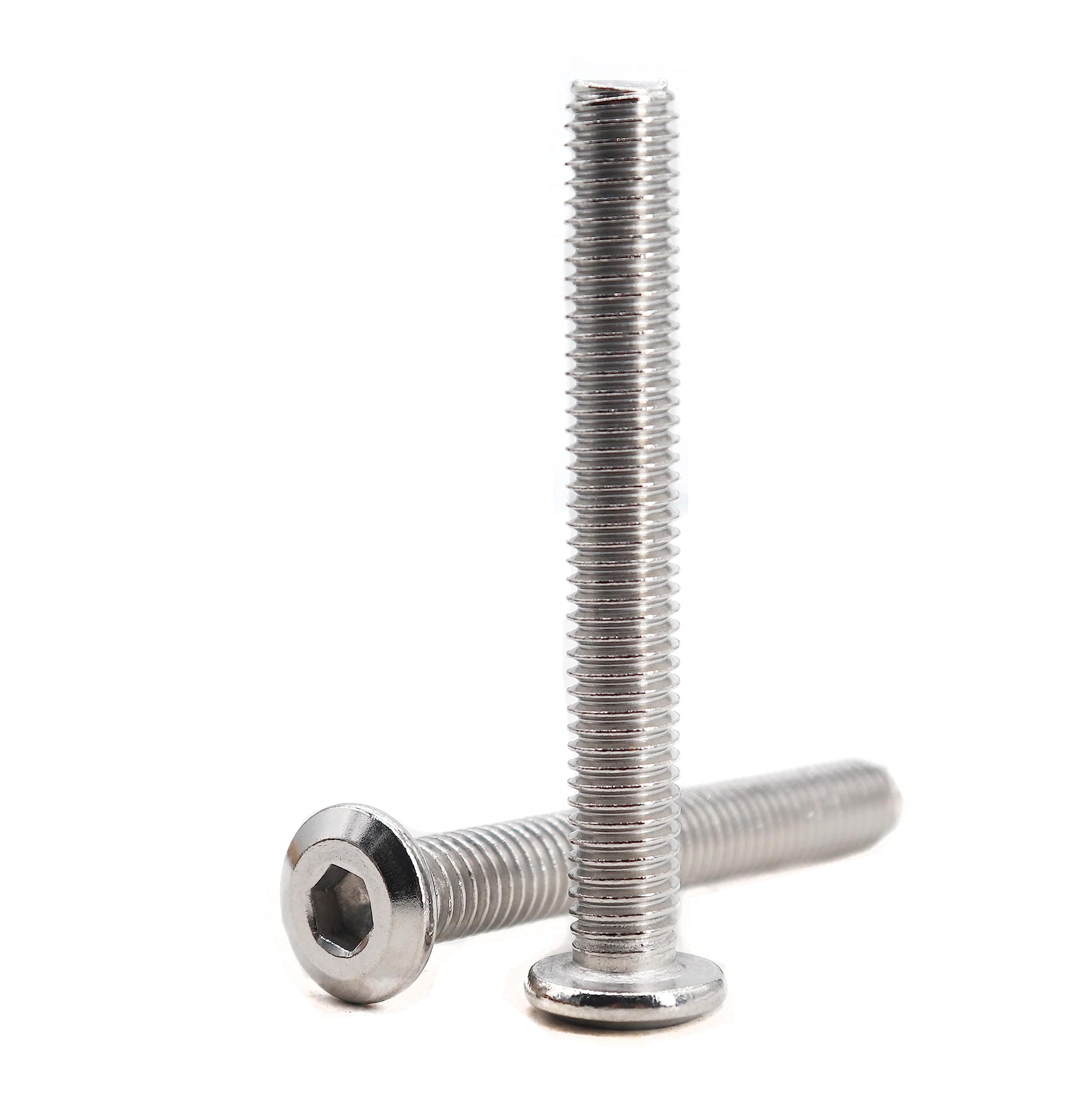 binifiMux 10pcs M8 x 85mm Rivet Countersunk Socket Cap Allen Head Bolts Screws Connecting for Furniture, 304 Stainless Steel