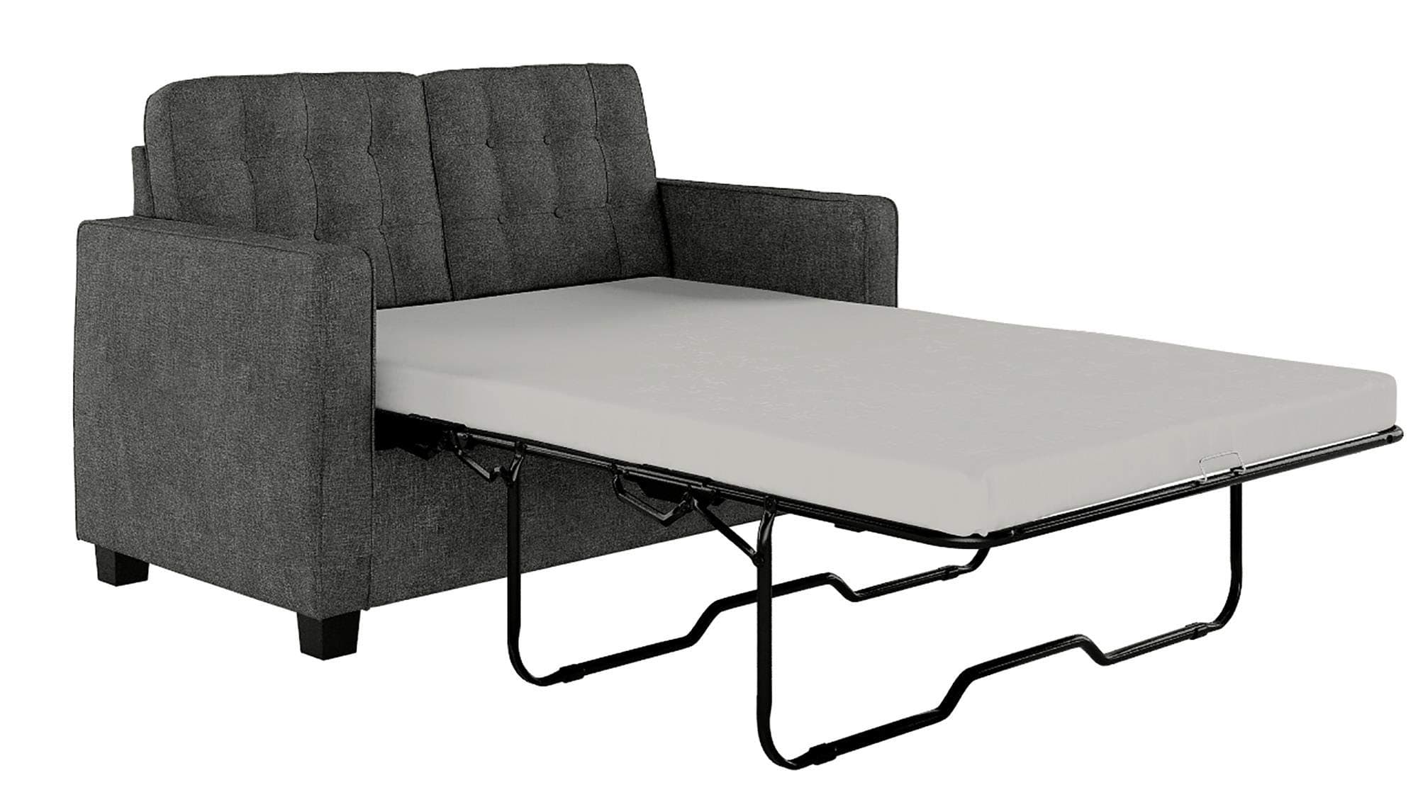 Signature Sleep Alvaro Twin-Size Sofa Sleeper, Perfect for Small Spaces, Grey Linen