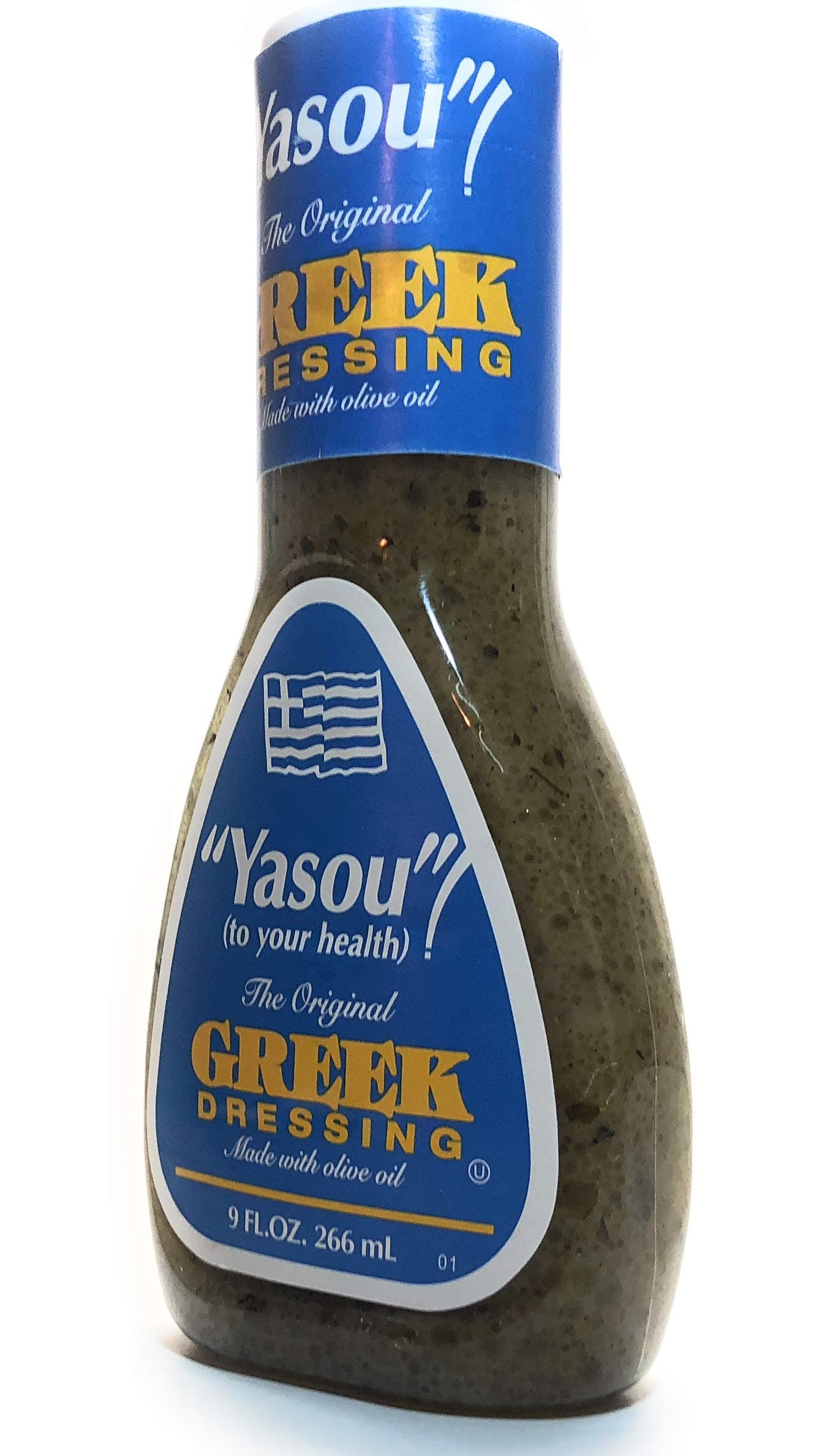 Yasou Greek Salad Dressing, Classic Mediterranean Flavor 9 fl oz. (Pack of 1)
