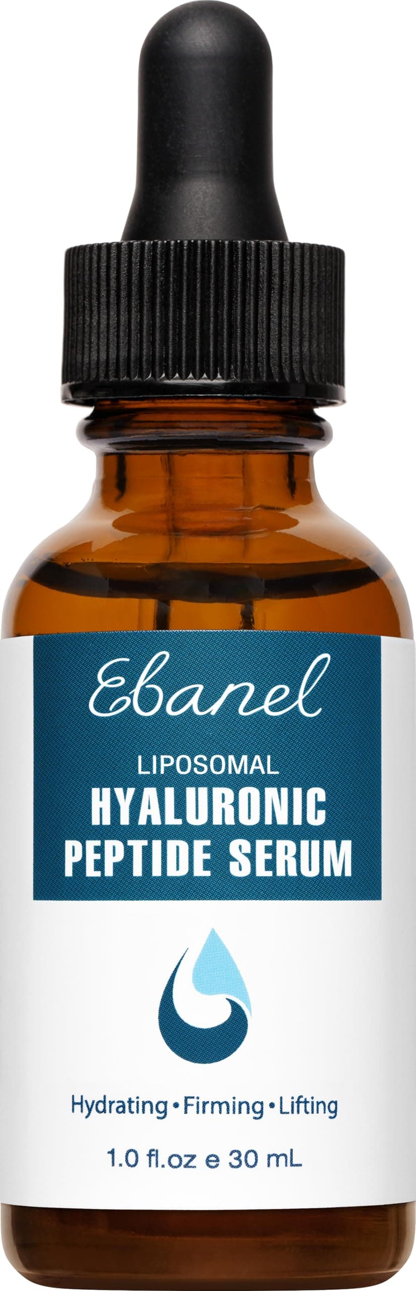 Ebanel Hyaluronic Acid Serum for Face with Peptides & Niacinamide, Hydrating Face Serum for Women, Age-Defying Formula Infused with Vitamins B, C & E to Plump, Firm & Smooth Skin