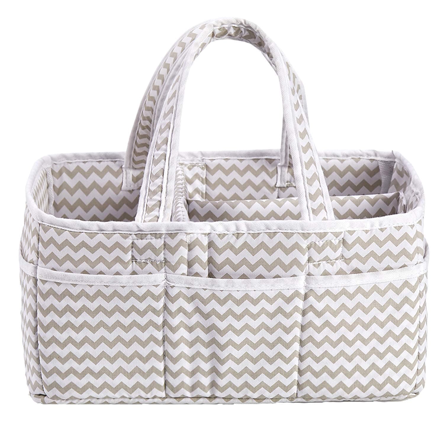 incarpo Baby Nappy Caddy Organiser Portable Diaper Caddy Baby Shower Gifts Basket Large Nursery Storage Basket Bin