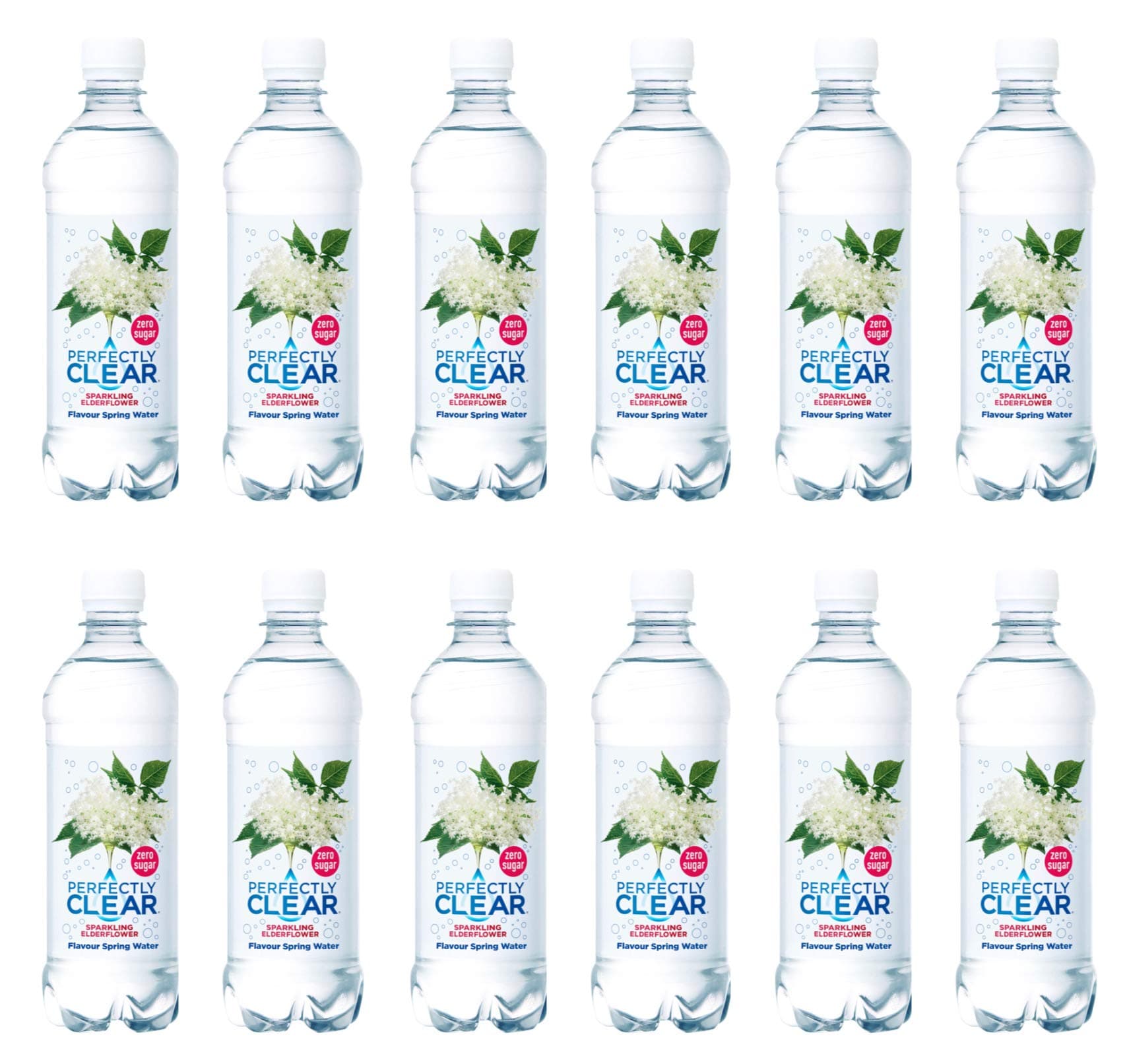 Perfectly Clear Elderflower Sparkling Flavoured Water 500ml x 12