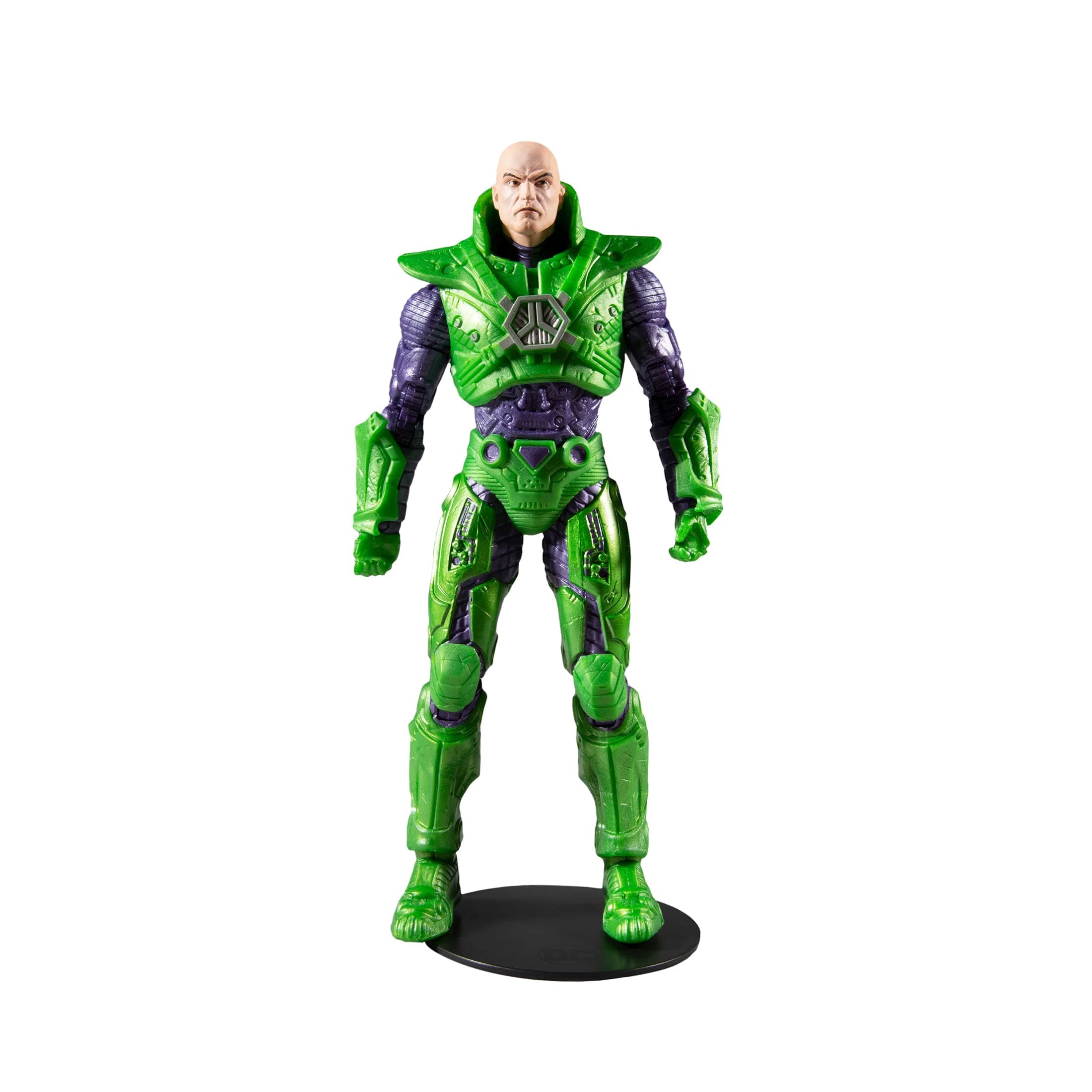 DC Multiverse 7 Inches Lex Luthor Action Figure Toy, Green Power Suit Design from New 52 Comics with Alternate Hands, Base & Art Card, Ultra Articulated DC Collectible Toy for Kids & Fans