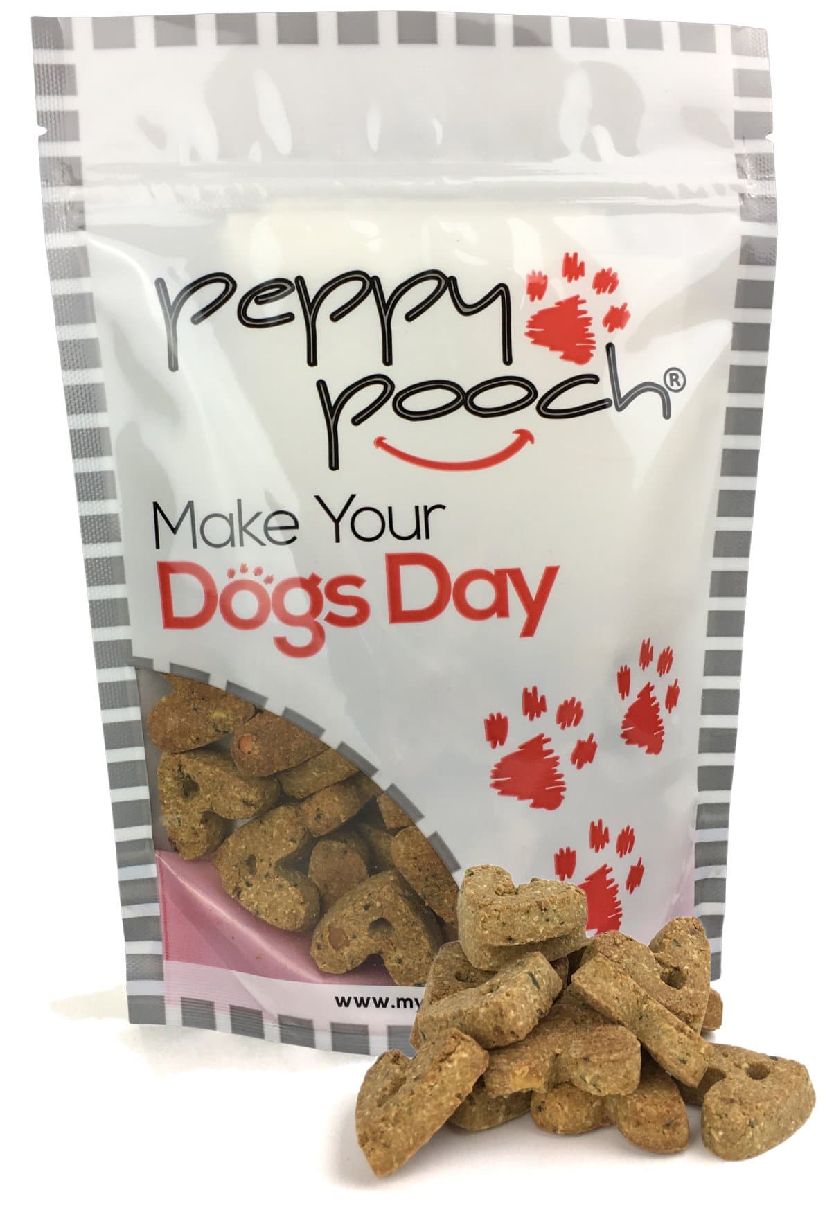 Peppy Pooch Grain Free Oven Baked Dog Biscuits. Roast Duck Flavor. 14oz. Bag.